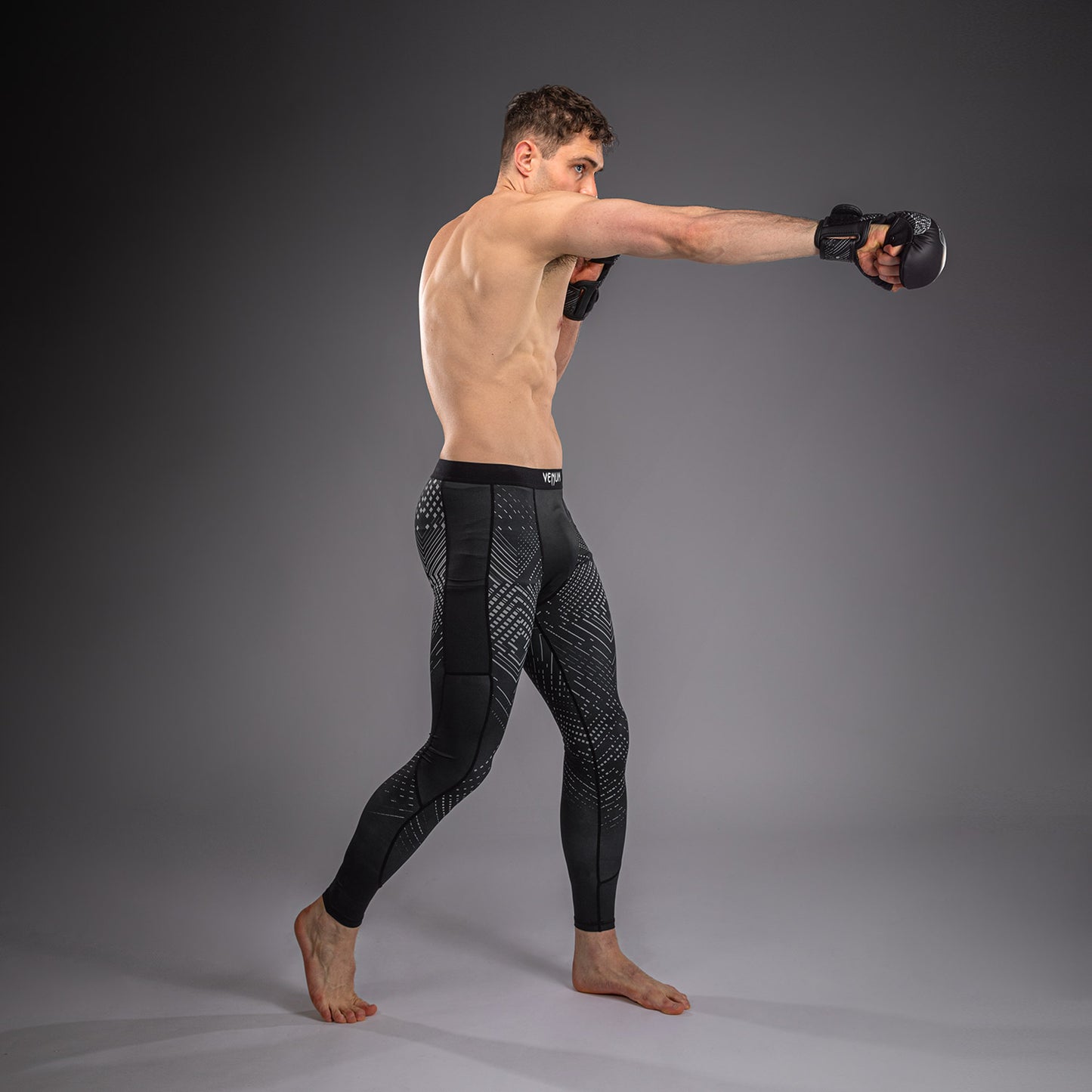 Venum Midnight Fury Spats – Zwart/Grijs/Zilver