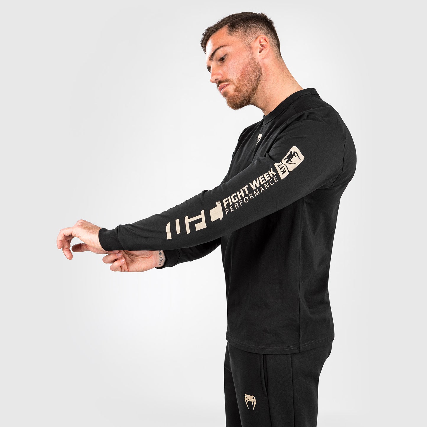 UFC Adrenaline by Venum Fight Week Heren-T-shirt met lange mouwen - Zwart