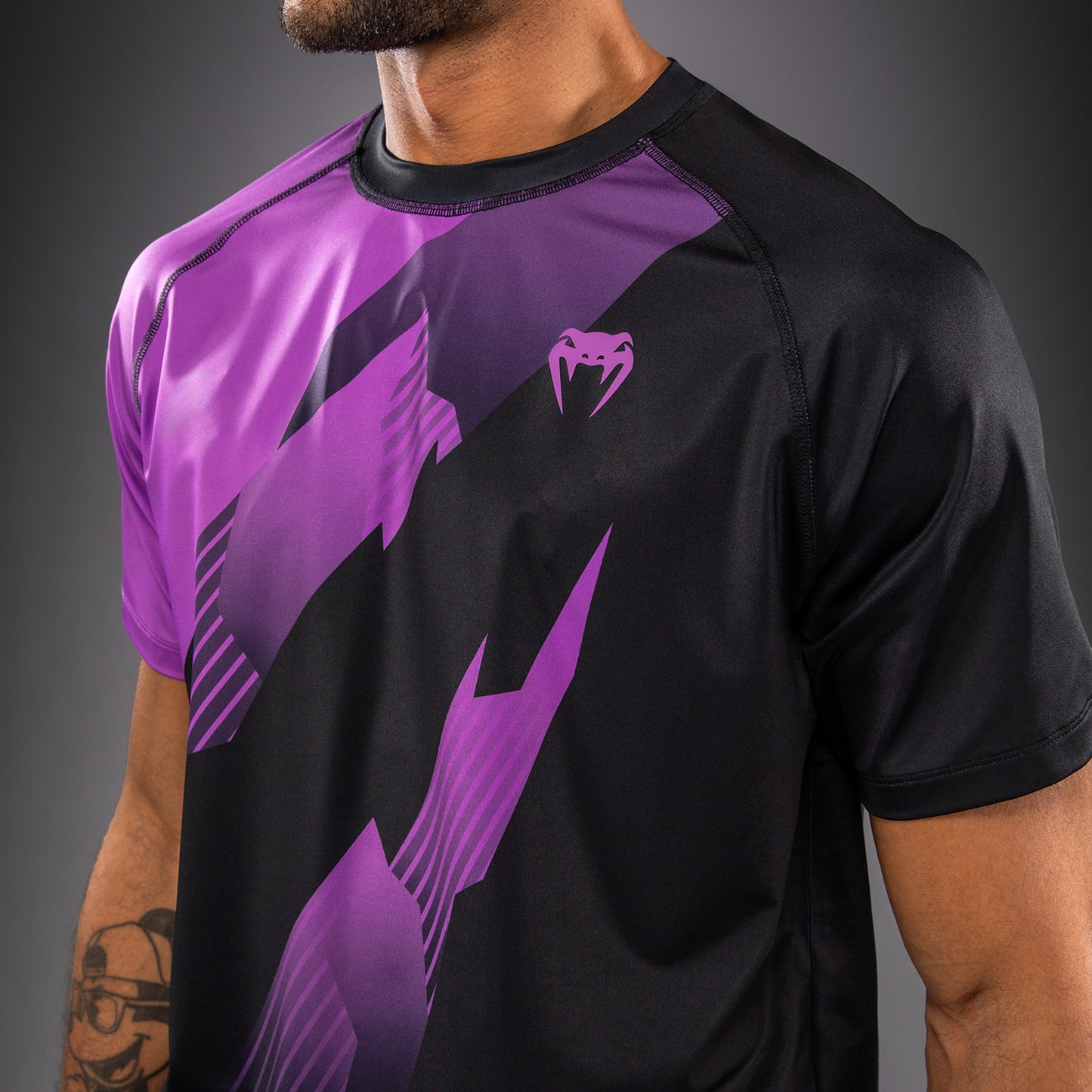 Venum No-Gi 6.0 Dry Tech T-shirt - Zwart/Paars