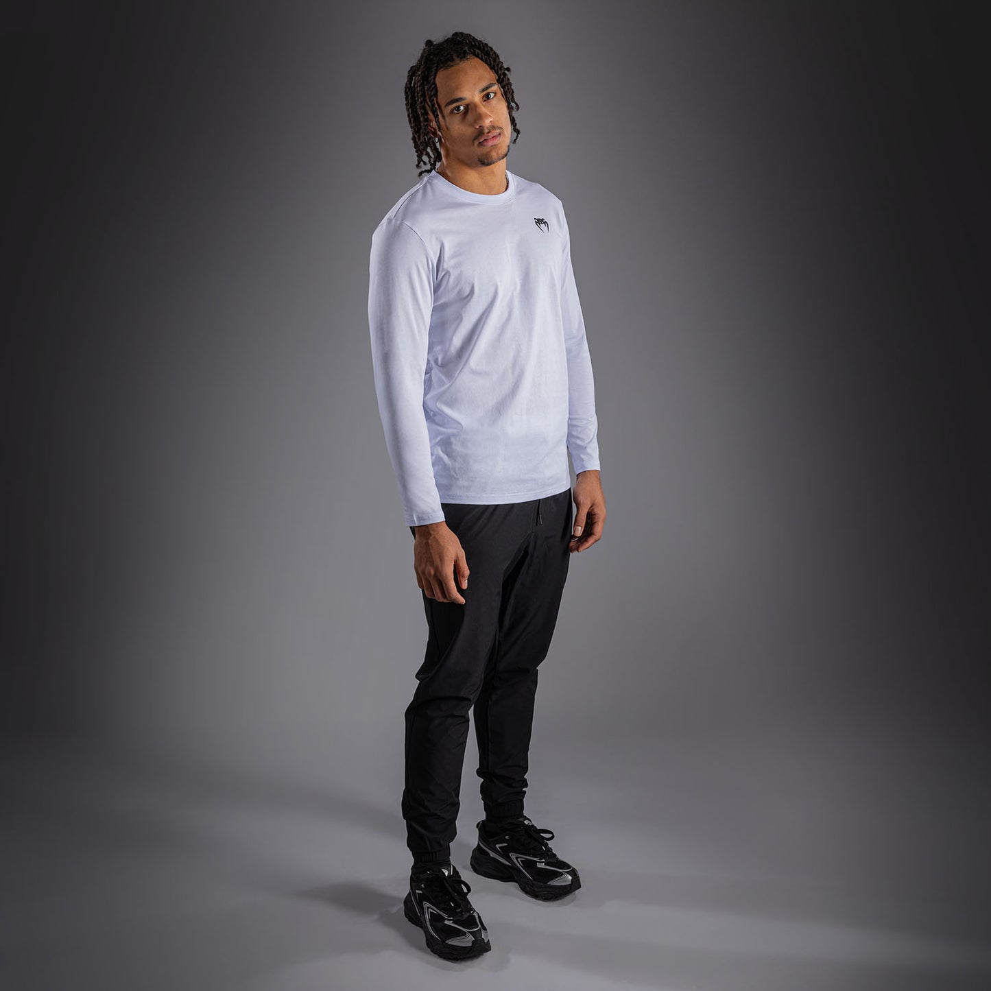 Venum Lineup T-shirt met lange mouwen - Wit/Zwart