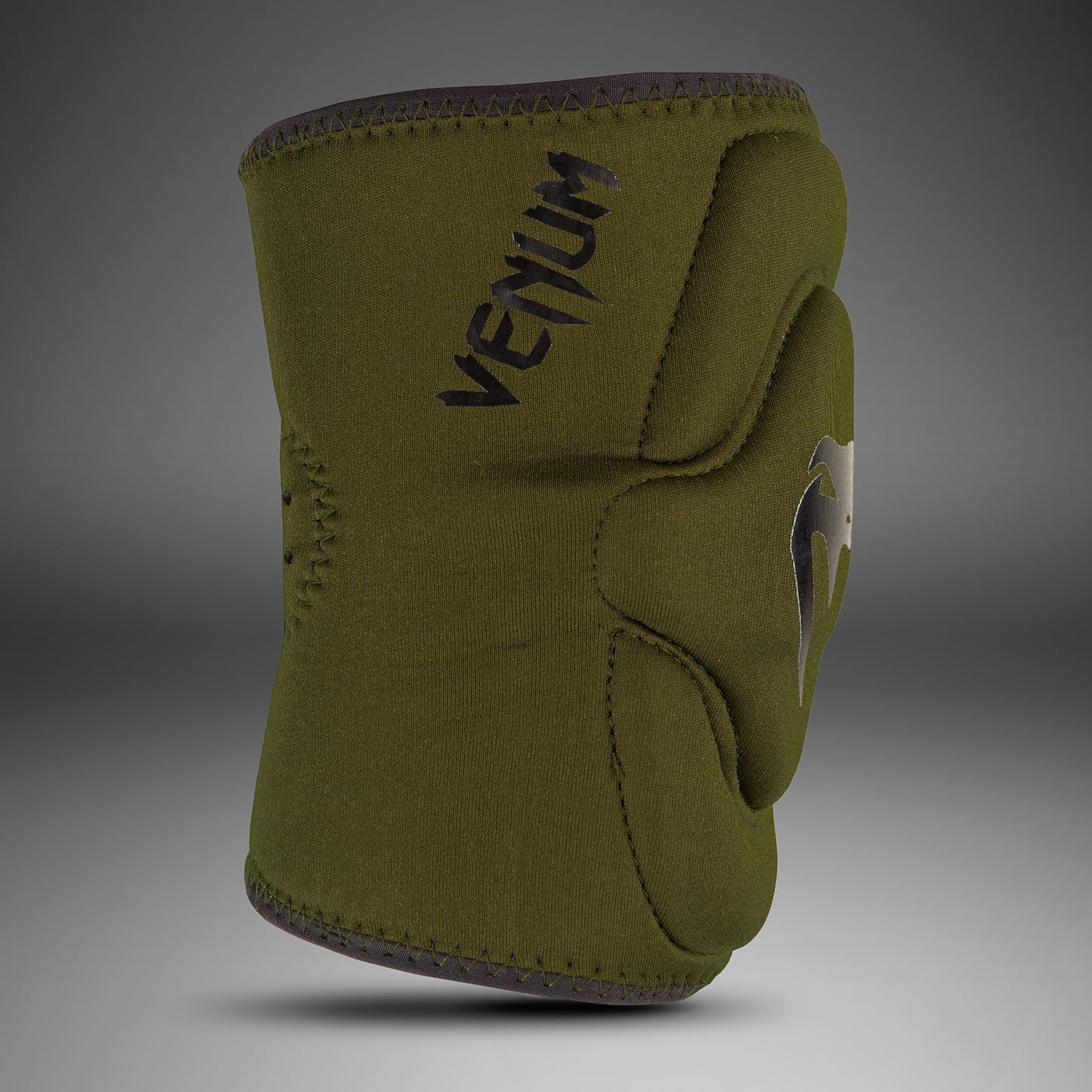 Venum Kontact Lycra/Gel Knee Pads - Kaki/Zwart