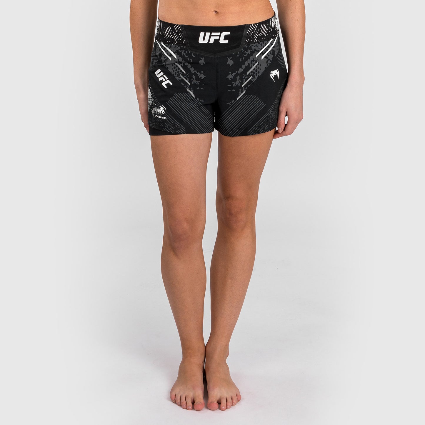 UFC Adrenaline by Venum Gepersonaliseerde Authentic Fight Night Vrouwen Gevechtsshort - Zwart