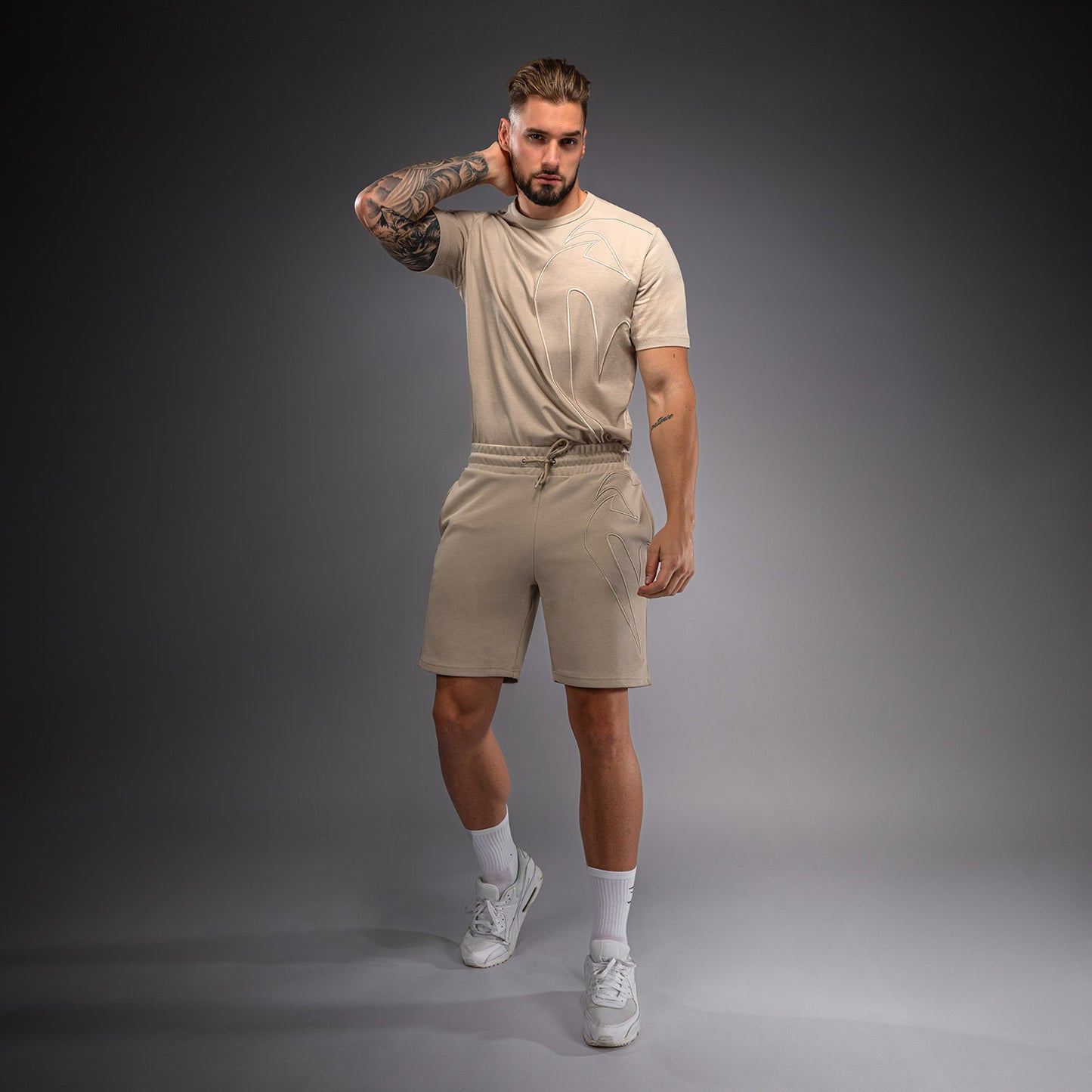 Venum Giant 3D Katoenen short – Lichtbeige