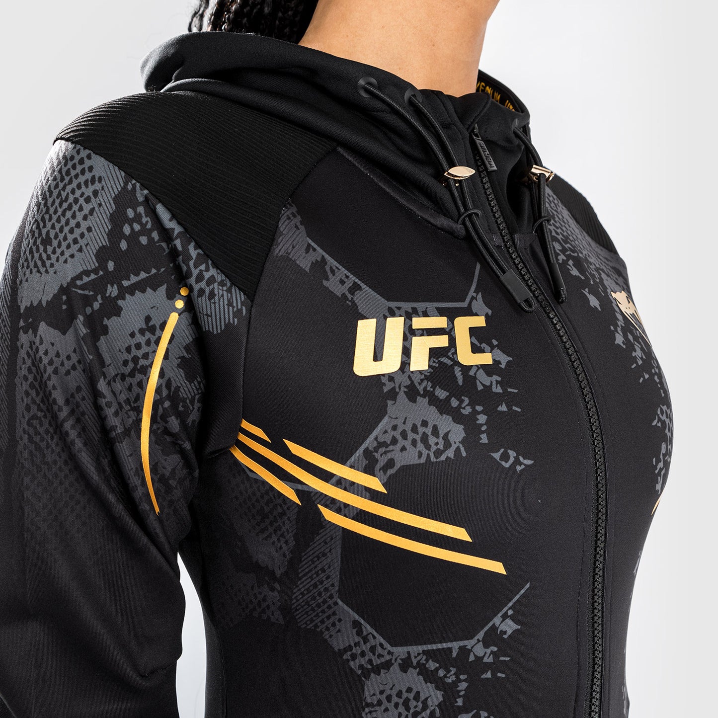 UFC Adrenaline by Venum Gepersonaliseerde Authentic Fight Night Dames Walkout Hoodie - Champion