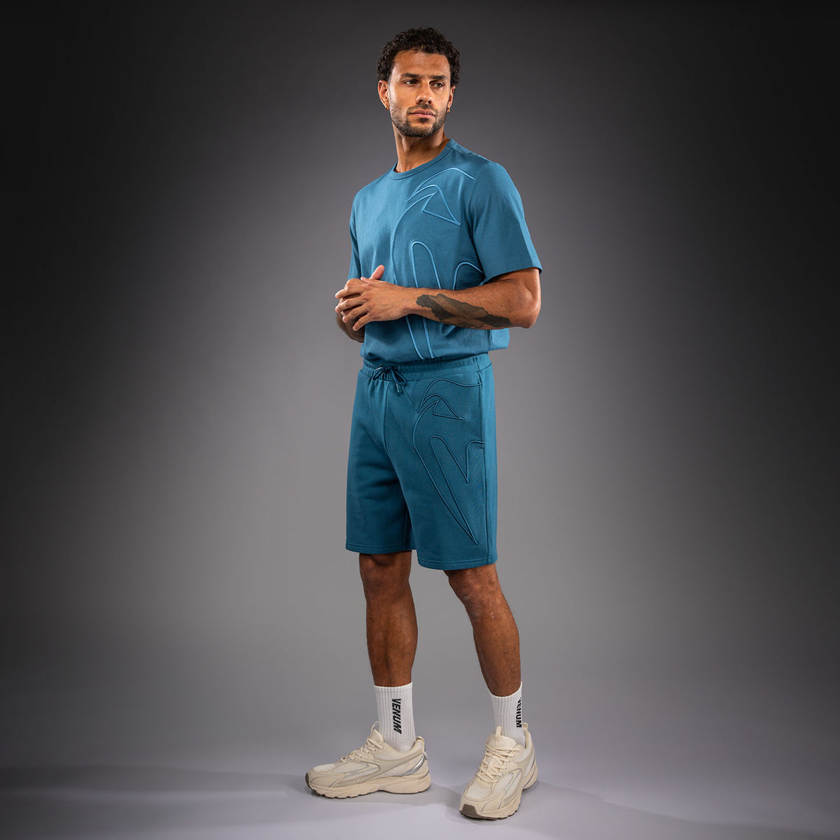 Venum Giant 3D Katoenen Short - Oceaanblauw