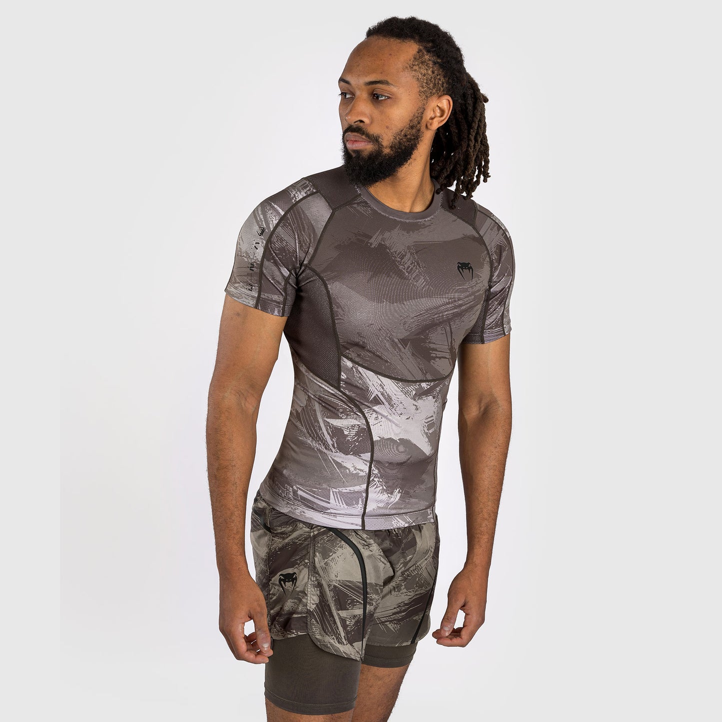 Venum Electron 3.0 Rashguard korte mouw - Zand