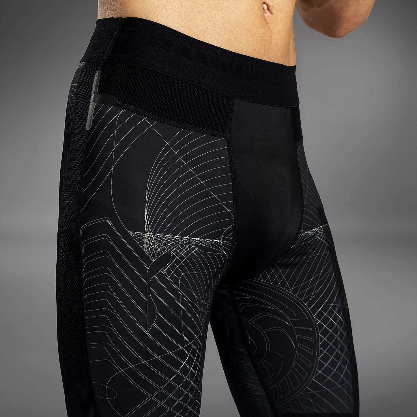 Venum G-Fit Air Compressie Leggings Heren - Diepzwart / Woestijnzand