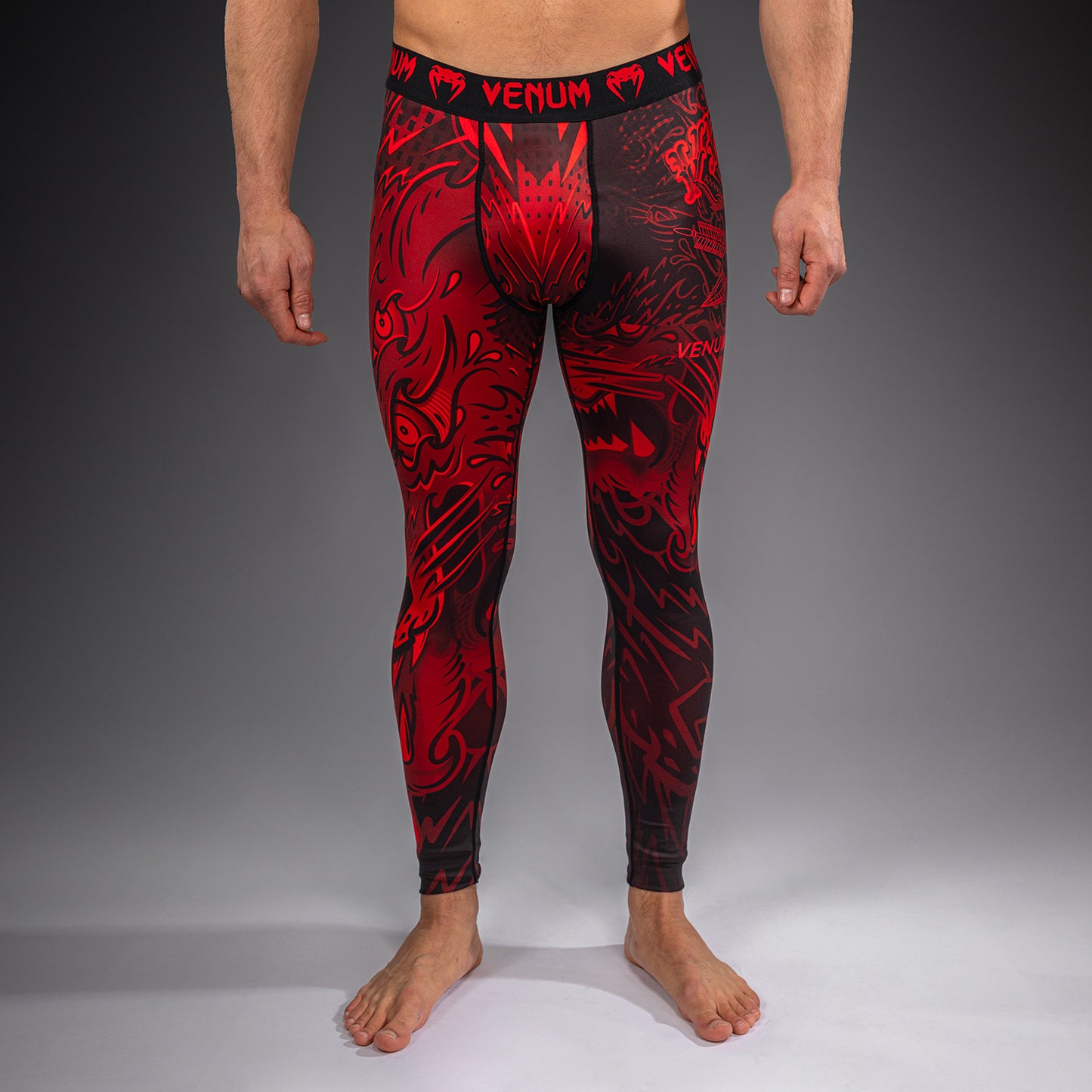Venum Wolf Atak Spats – Zwart/Rood