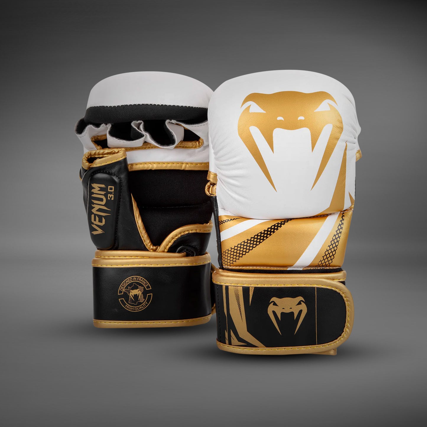Venum Challenger 3.0 Trainingshandschoenen - Wit/Zwart/Goud