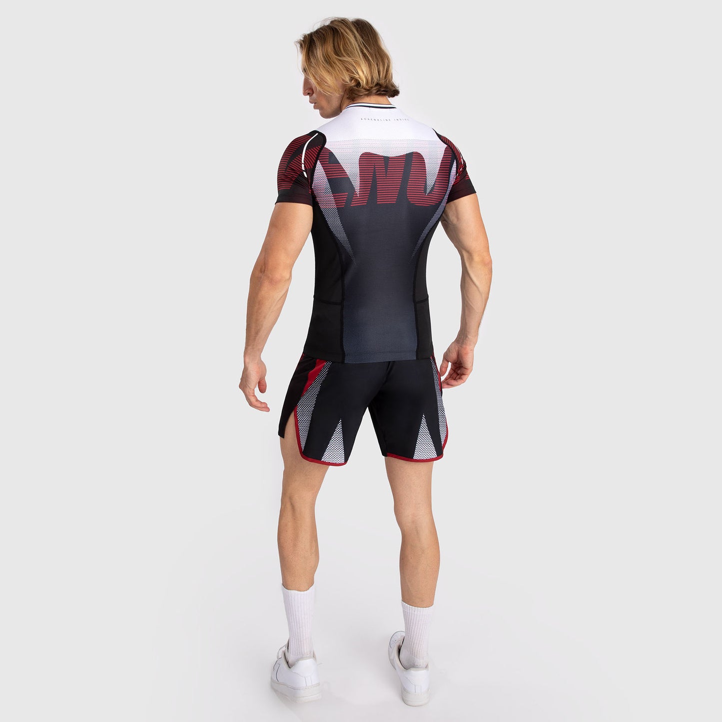 Venum Adrenaline Rashguard Voor Heren Met Korte Mouwen - Red