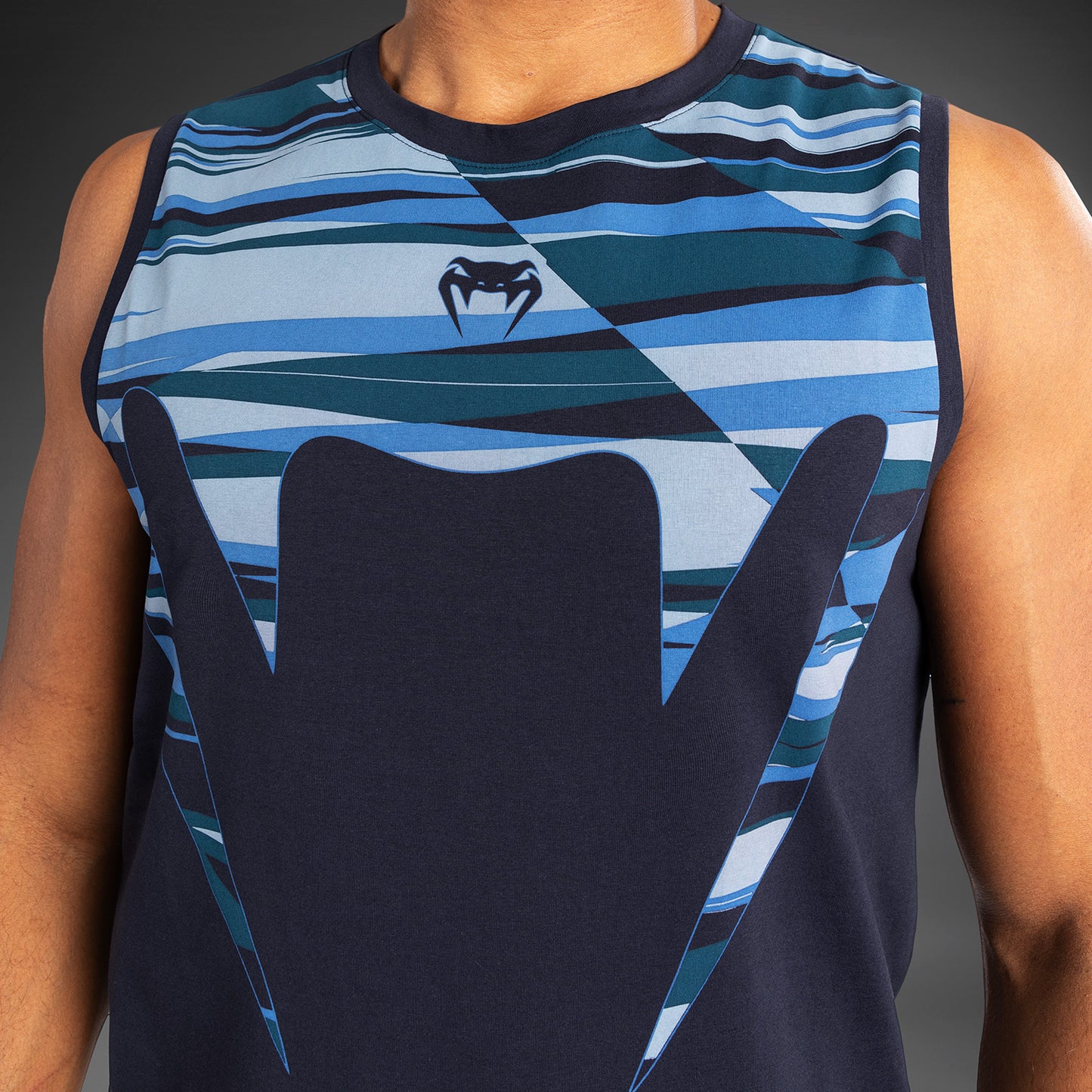 Venum Rapid Heren Tanktop - Snake Head - Schaduwblauw