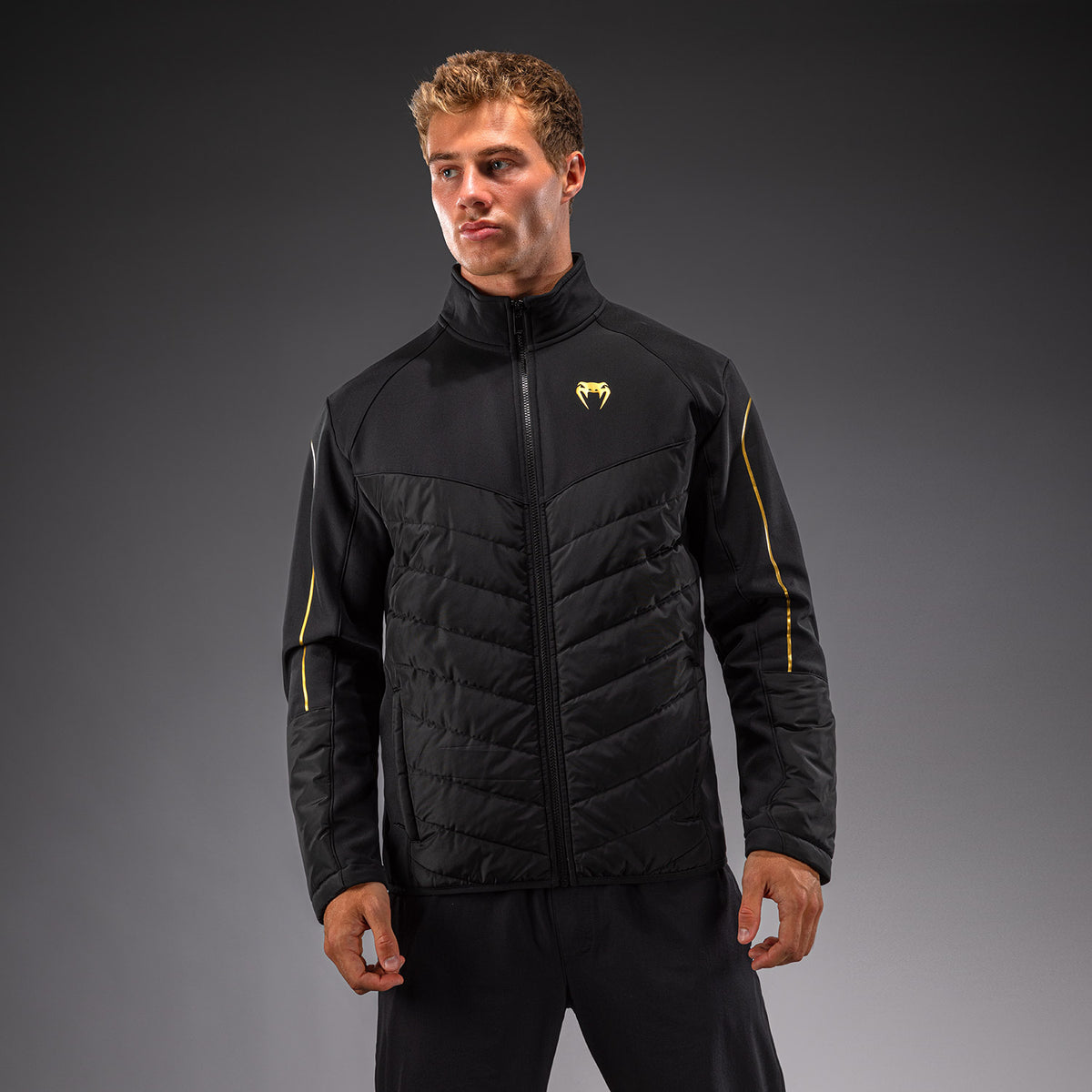 Venum Paddock Softshelljack - Zwart/Goud