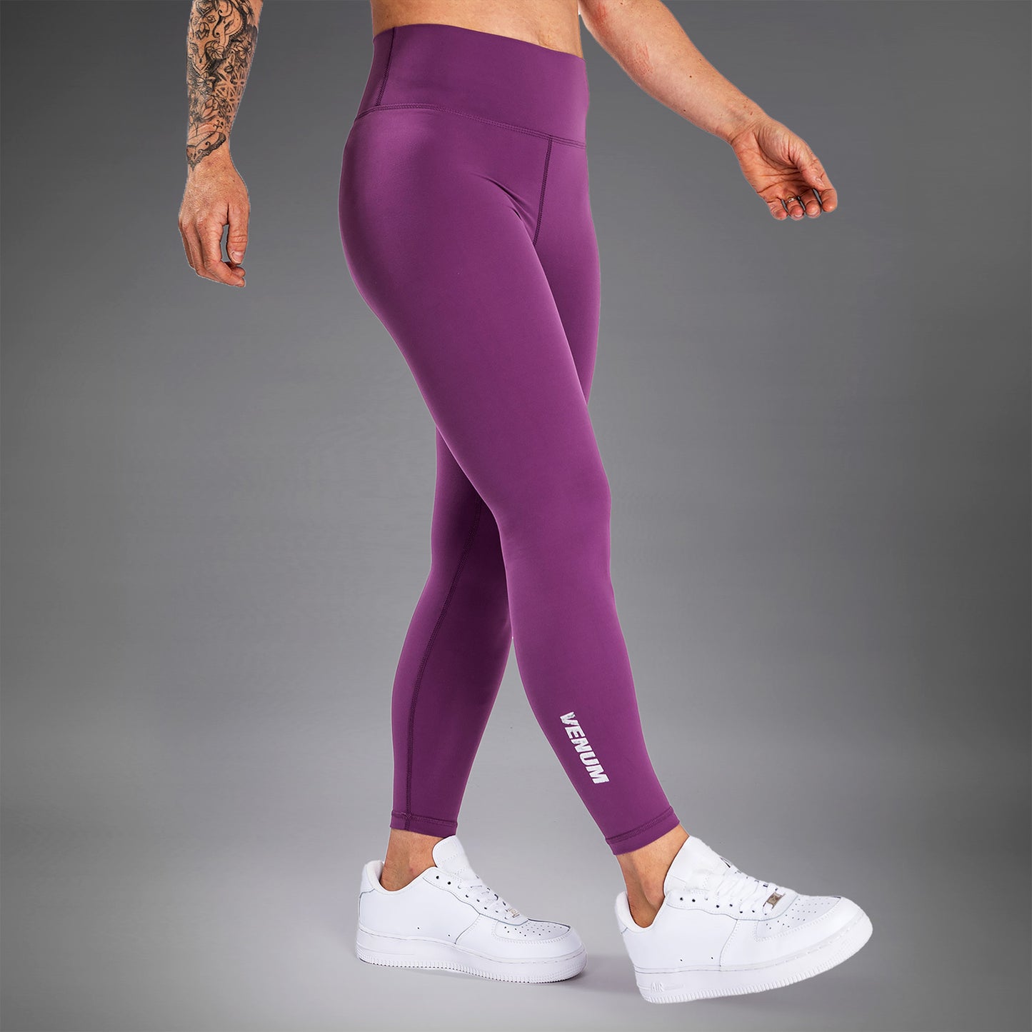 Venum Essential Lifestyle Leggings - Dusky Orchid/Geborsteld Zilver