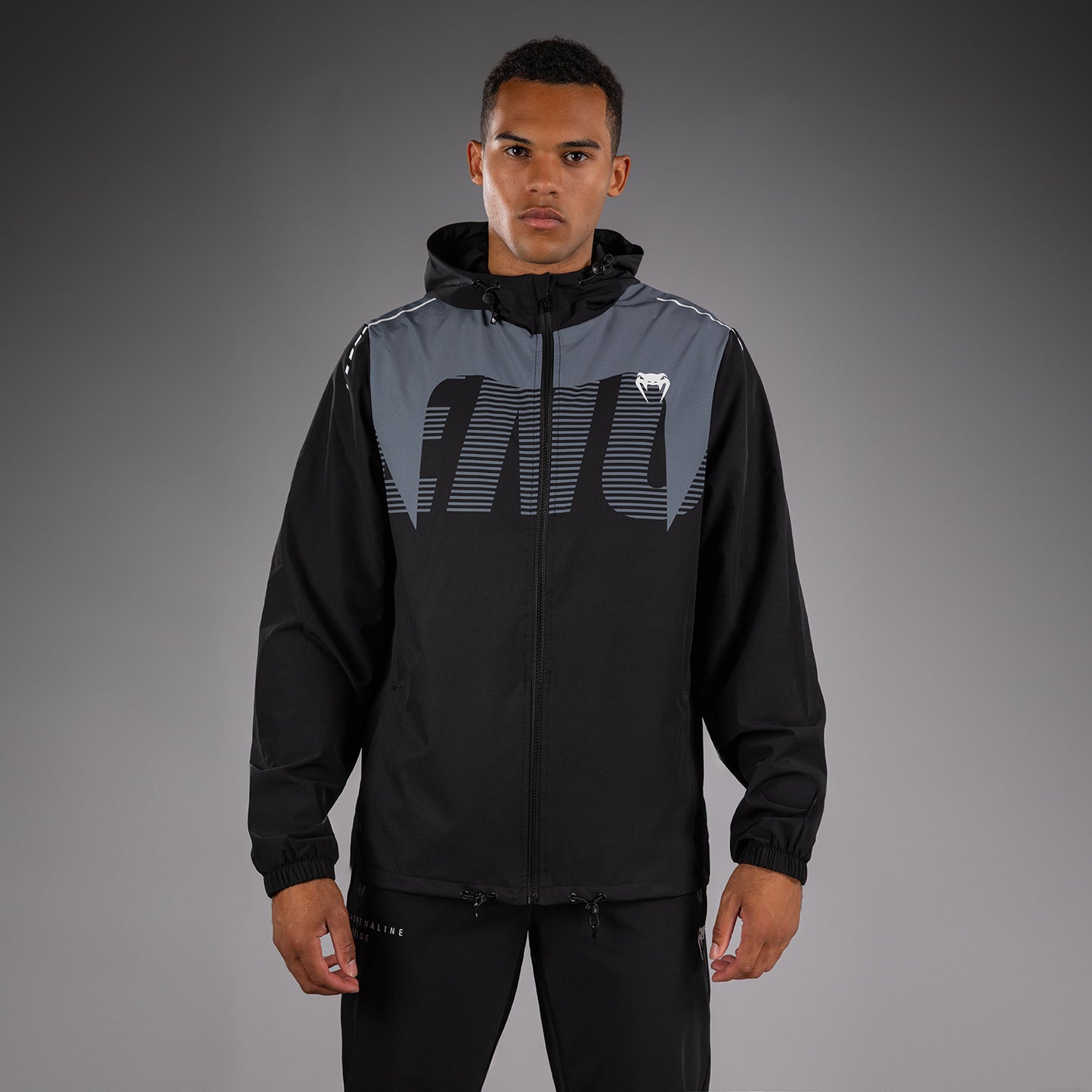 Venum Adrenaline Trackjas – Zwart/Zilvergrijs