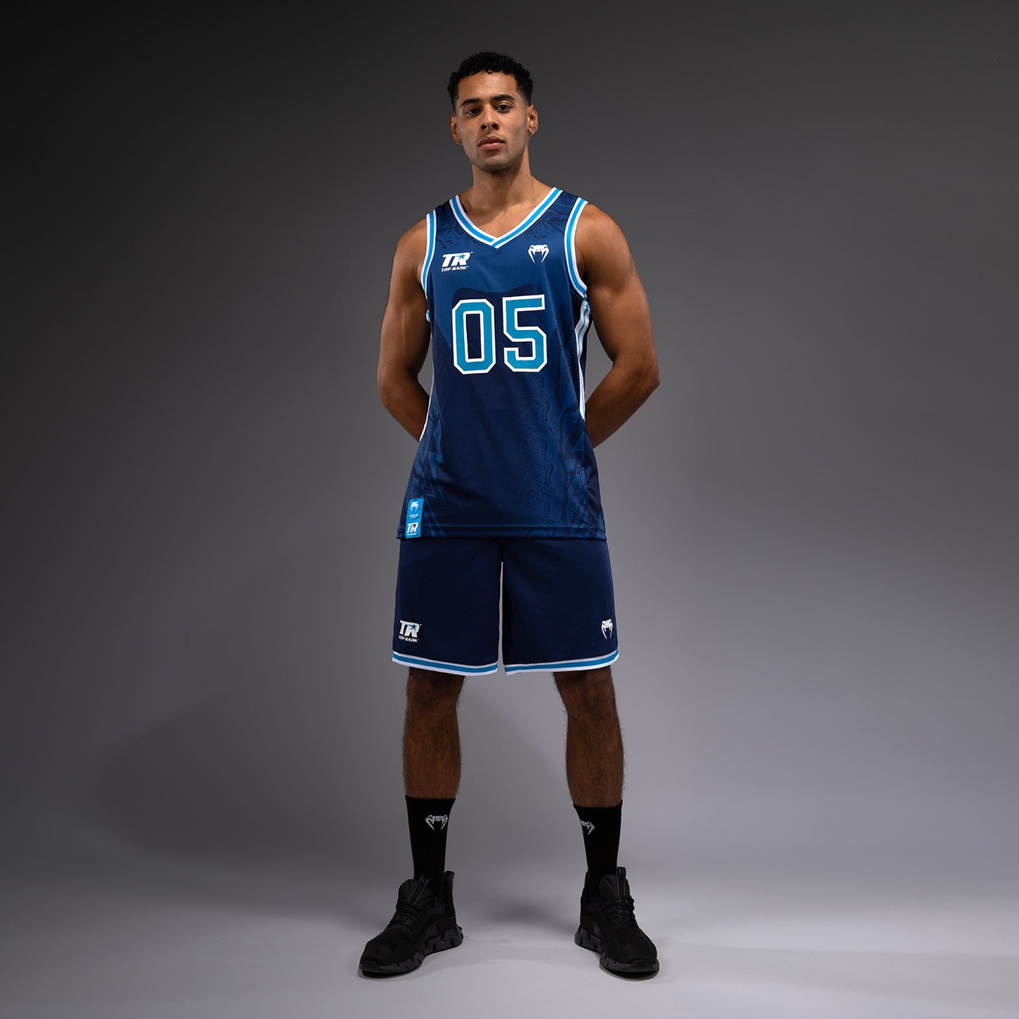 Venum x Top Rank Original Heren Basketbalshorts - Marineblauw