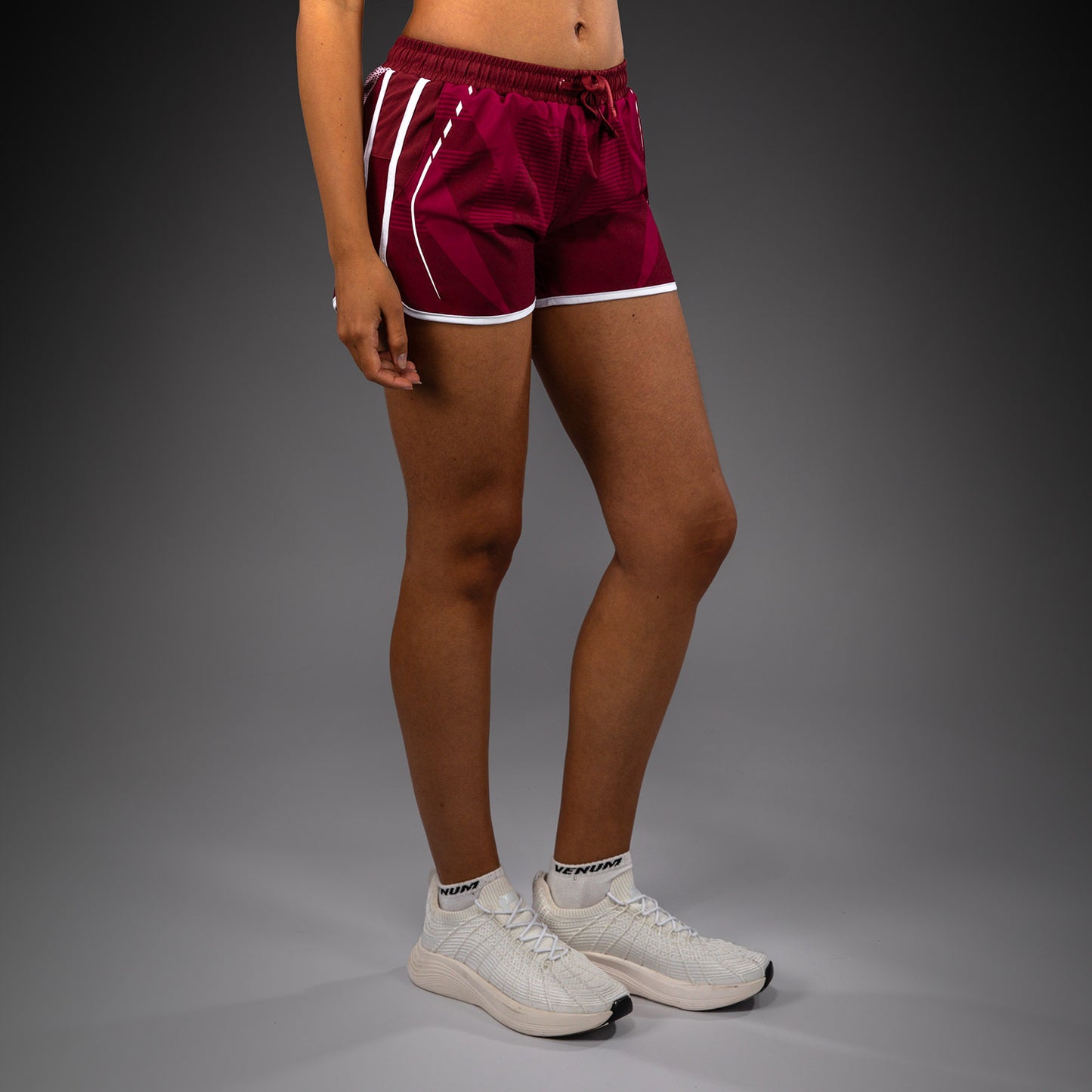 Venum Adrenaline Dames Trainingsshorts – Bourgondië/Roze