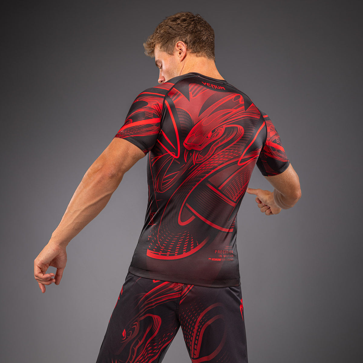 Venum Crimson Viper 2.0 Rashguard met korte mouwen - Zwart/Rood