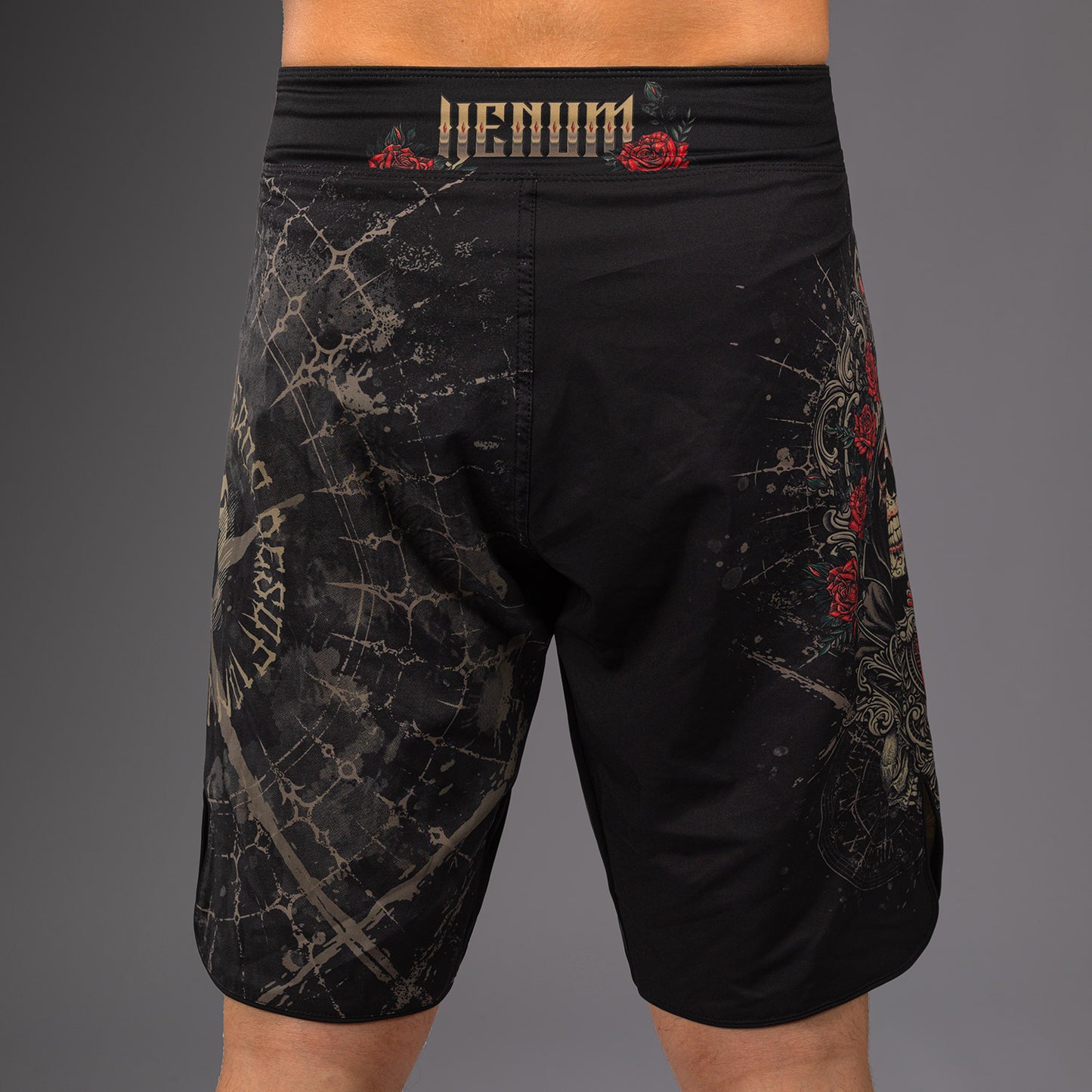 Venum Santa Muerte 5.0 Herenshorts voor Vechtsporten - Diep Zwart/Goud