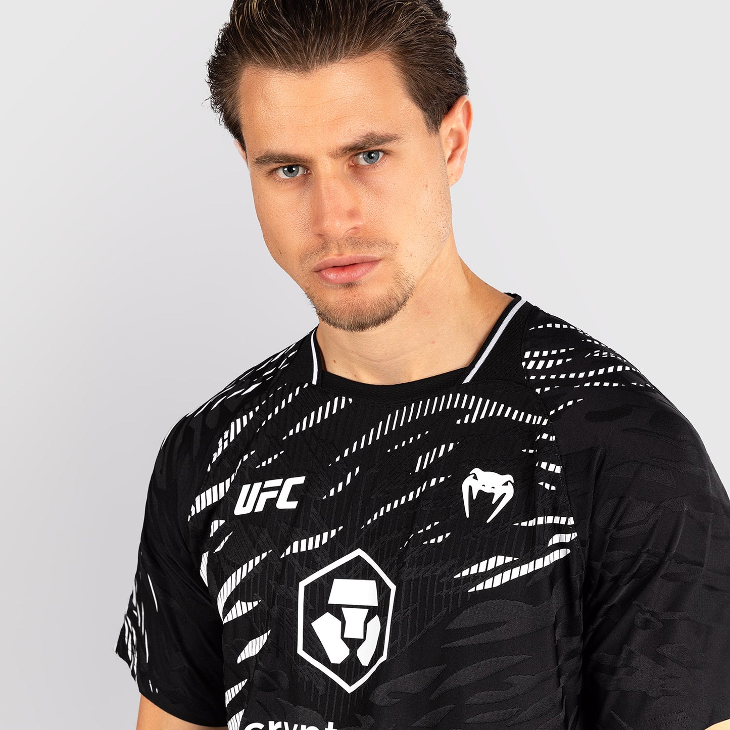 UFC Fusion by Venum Personalized Authentic Fight Night Exit T-shirt voor Heren - Zwart