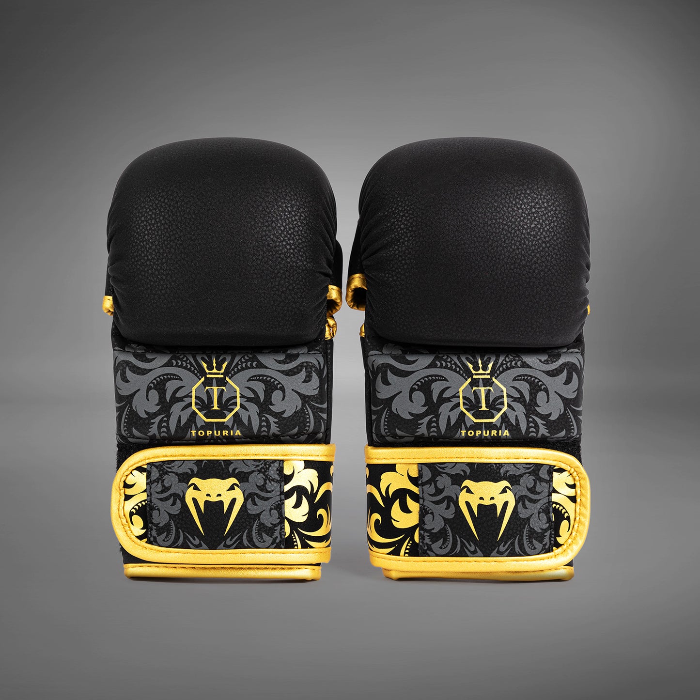 Venum x Topuria Unmatched Edition MMA Sparring Handschoenen - Zwart/Goud