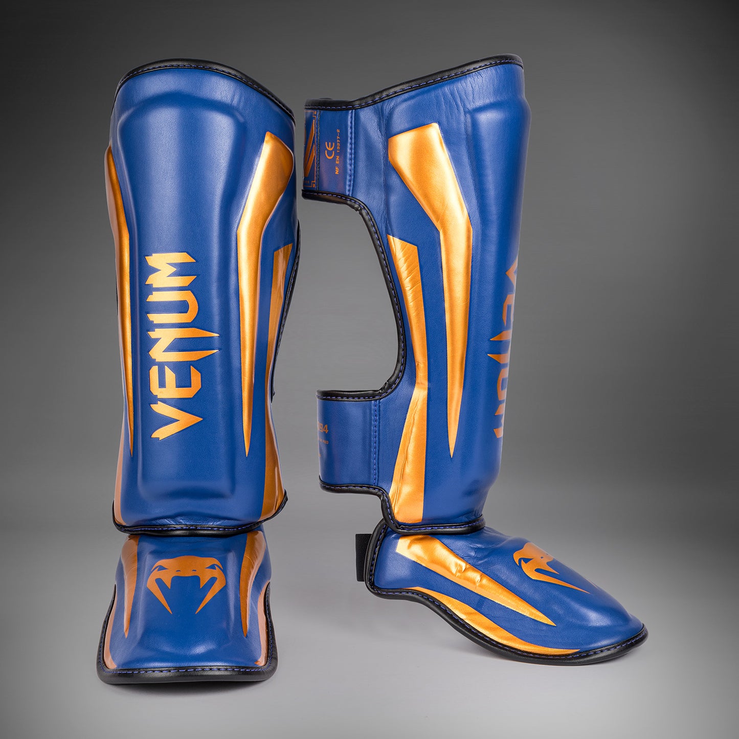 Venum Elite Scheenbeschermers - Koninklijk Blauw - Speciale Editie