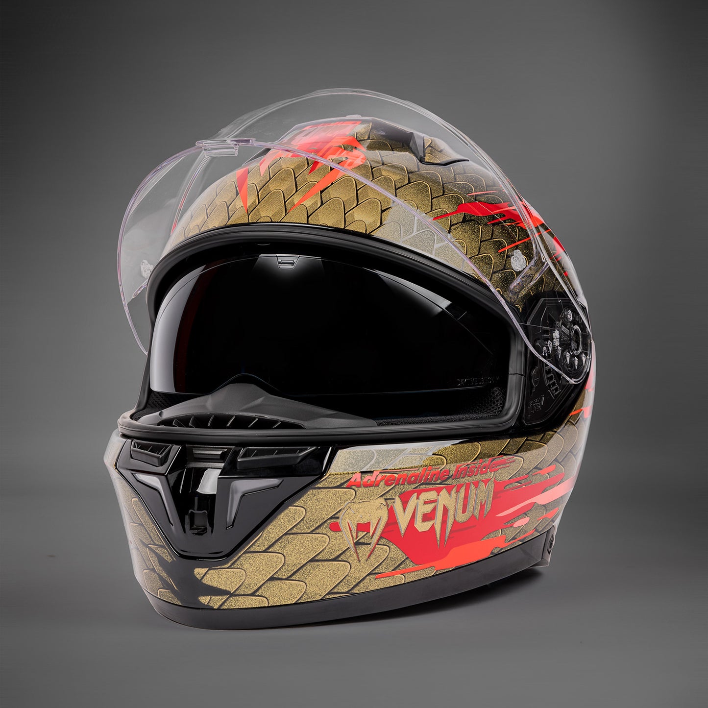 Venum x Shark SKWAL i3 Motorhelm - Rood/Goud