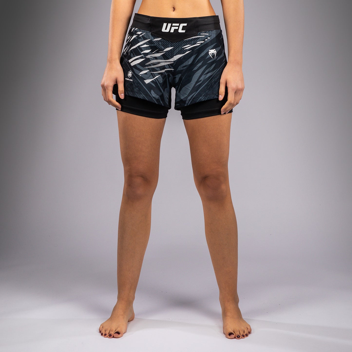 UFC Fusion by Venum Authentic Fight Night Fight Shorts voor Dames - Zwart
