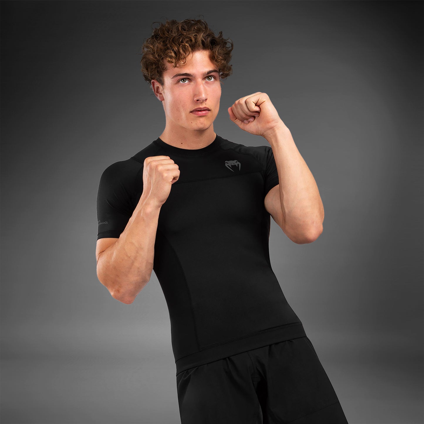Venum G-Fit Air Rashguard korte mouw - zwart