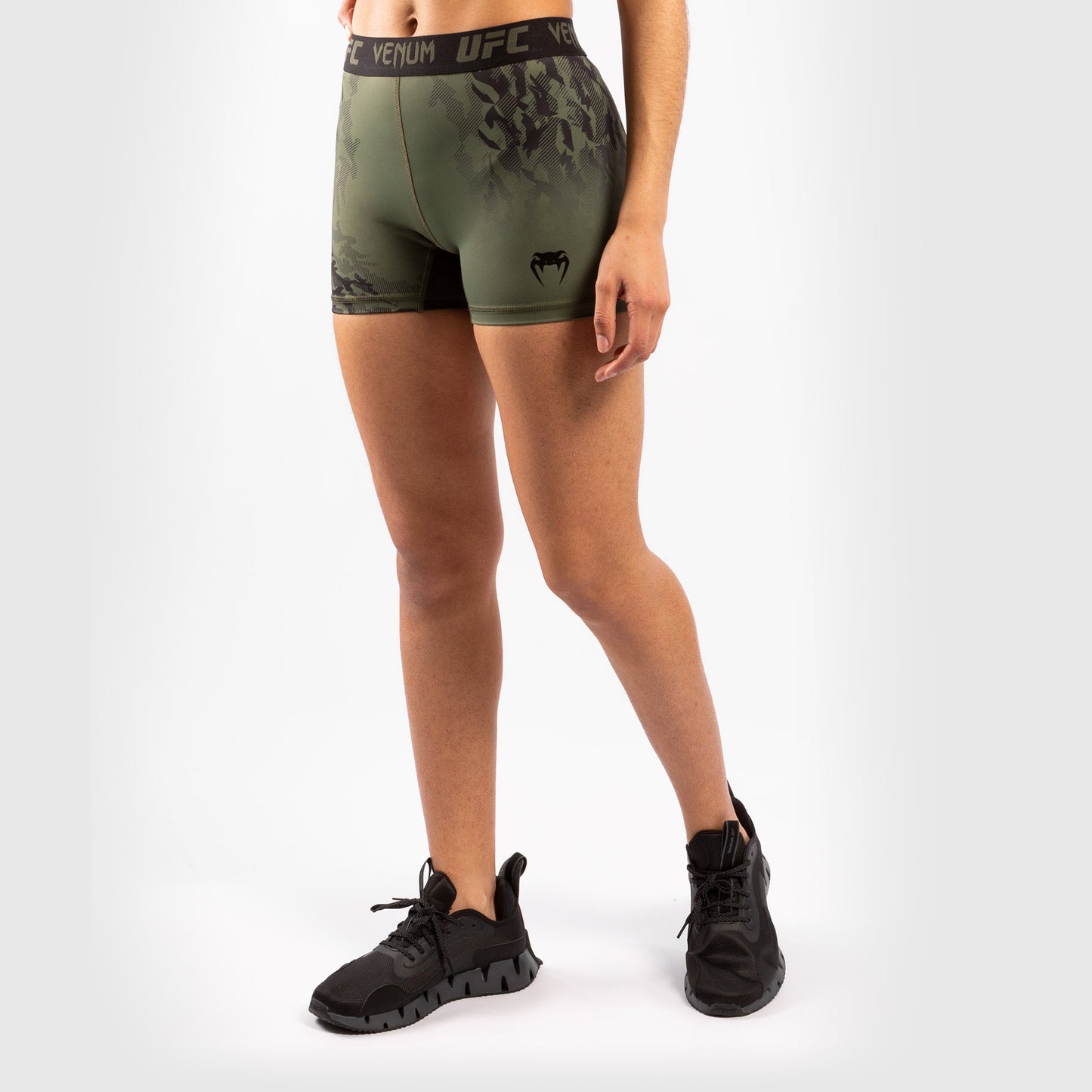 Venum UFC Authentic Fight Week Dames Performance Compressieshort – Kaki