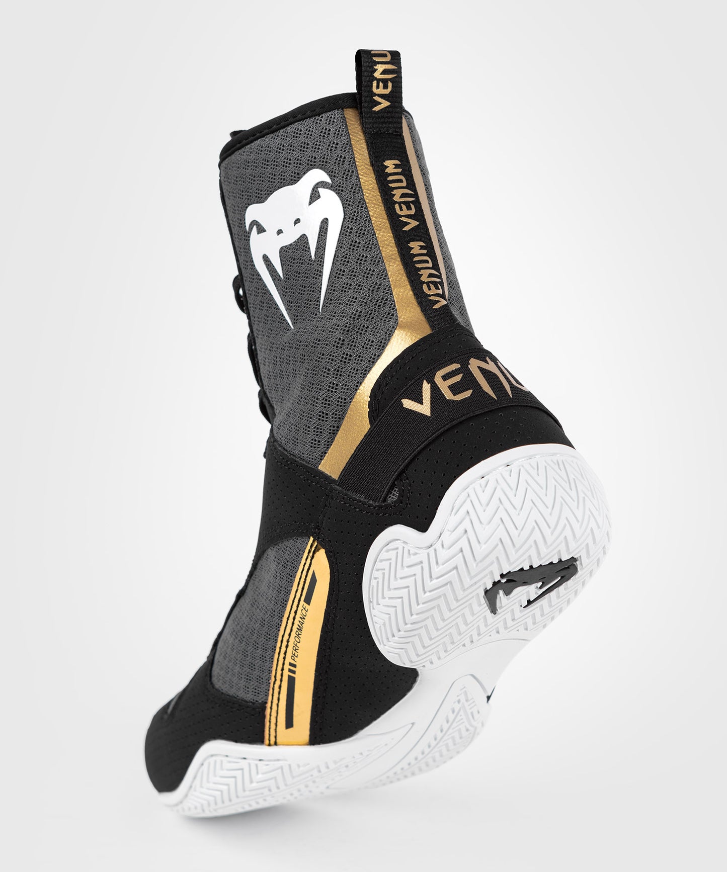 Venum Elite Boksschoenen - Zwart/Wit/Goud