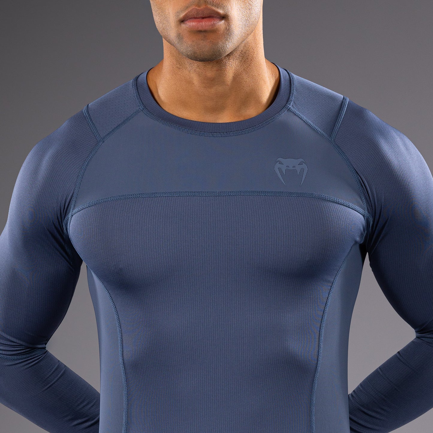 Venum G-Fit Air Lange Mouw Rashguard Heren - Mistblauw