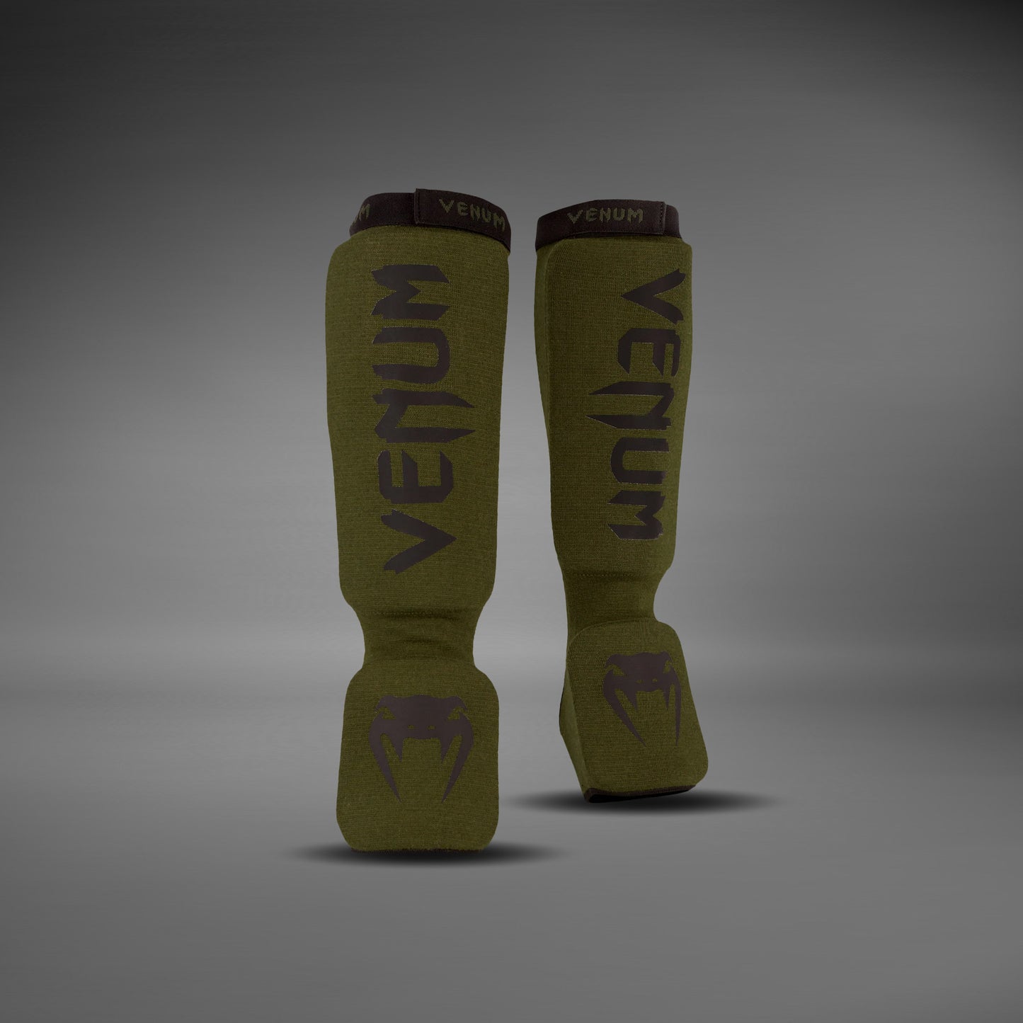 Venum Kontact Scheenbeschermers - Khaki/Zwart