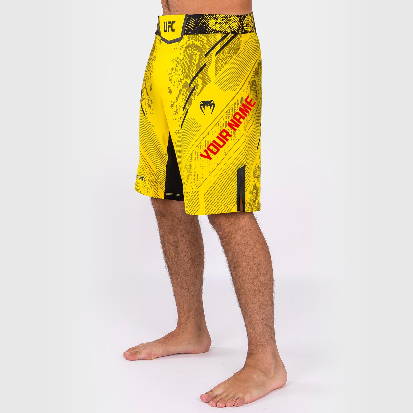 UFC Adrenaline by Venum Gepersonaliseerd Authentic Fight Night Heren Fight Short - Long Fit - Groen