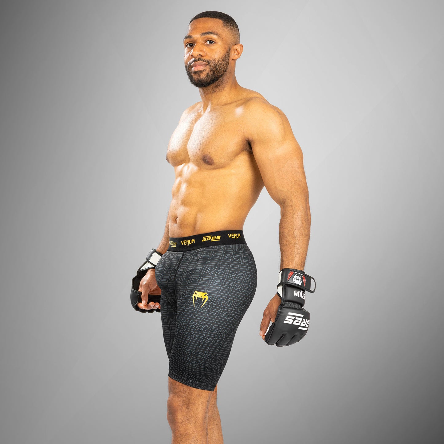 Venum x Ares Heren Vale Tudo Shorts - Zwart/Goud