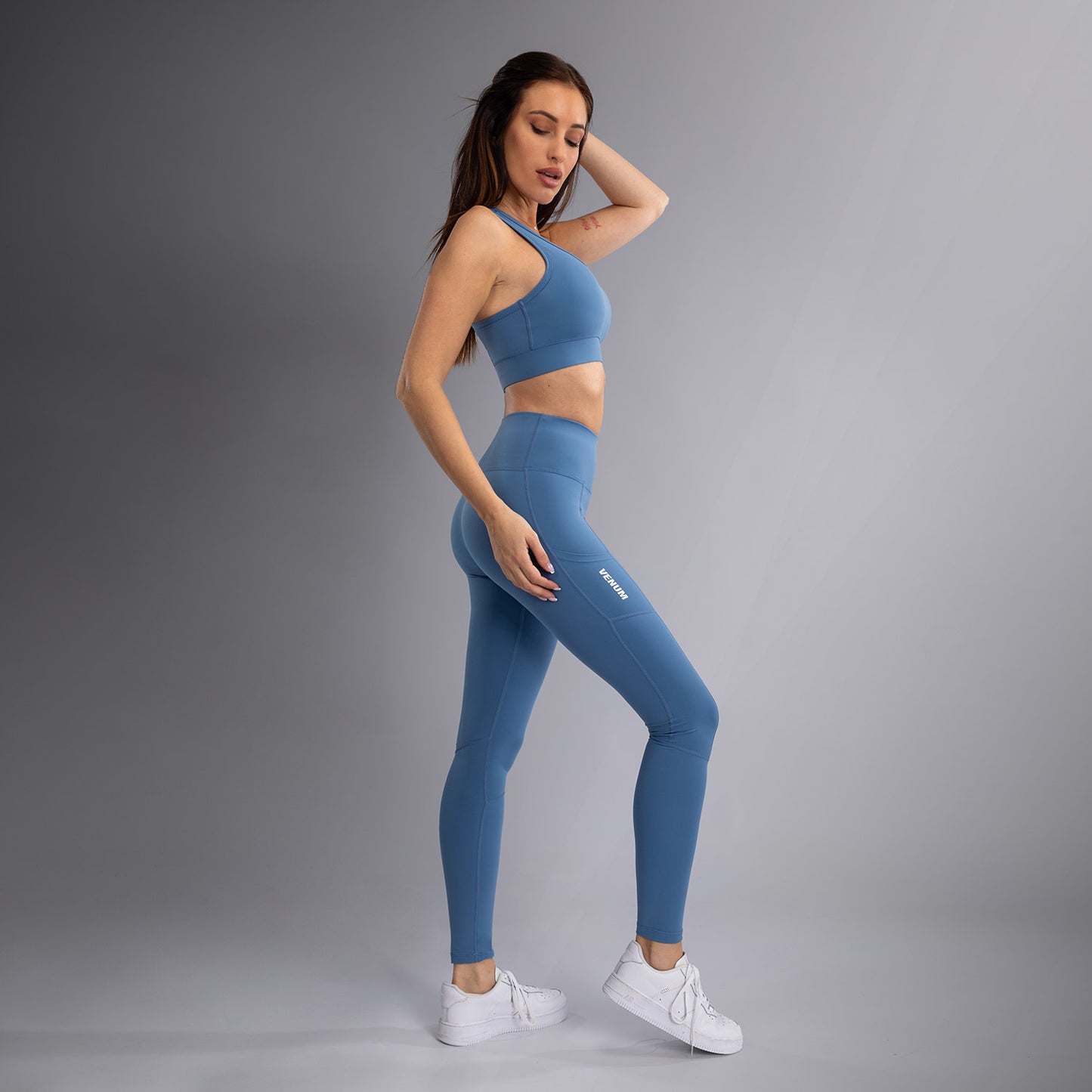 Venum Essential Performance Leggings Dames - Stormblauw