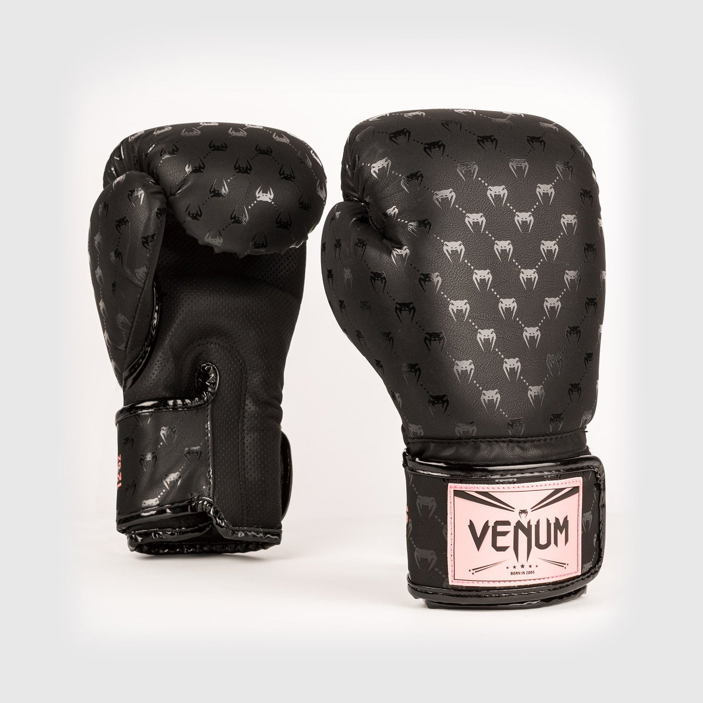 Venum Impact Monogram Bokshandschoenen - Zwart/Roze Goud