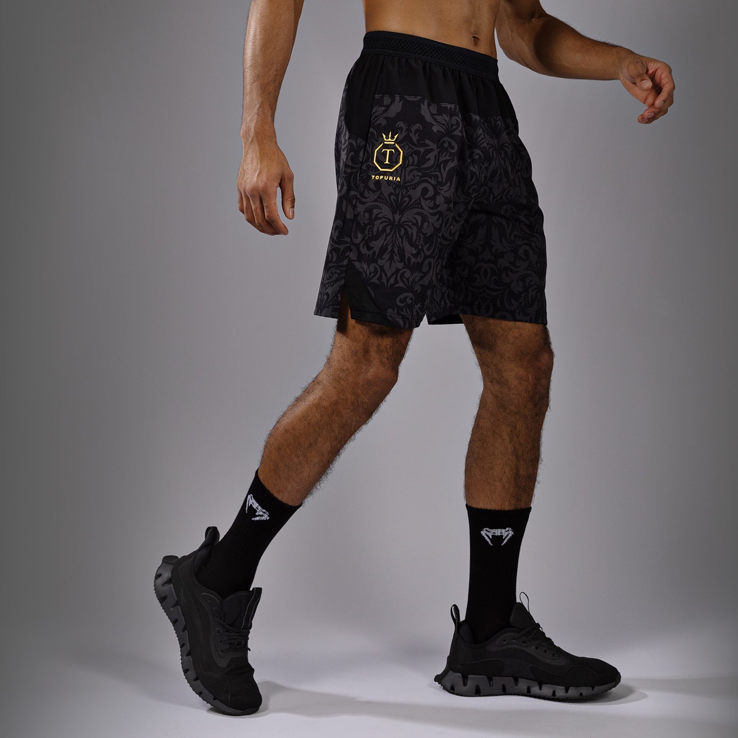 Venum x Topuria Unmatched Edition Trainingshort - Zwart/Goud