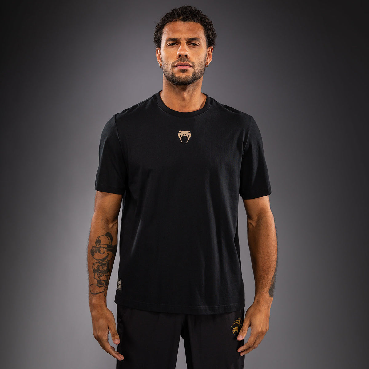 Venum Fight Icon Katoenen T-shirt - Zwart