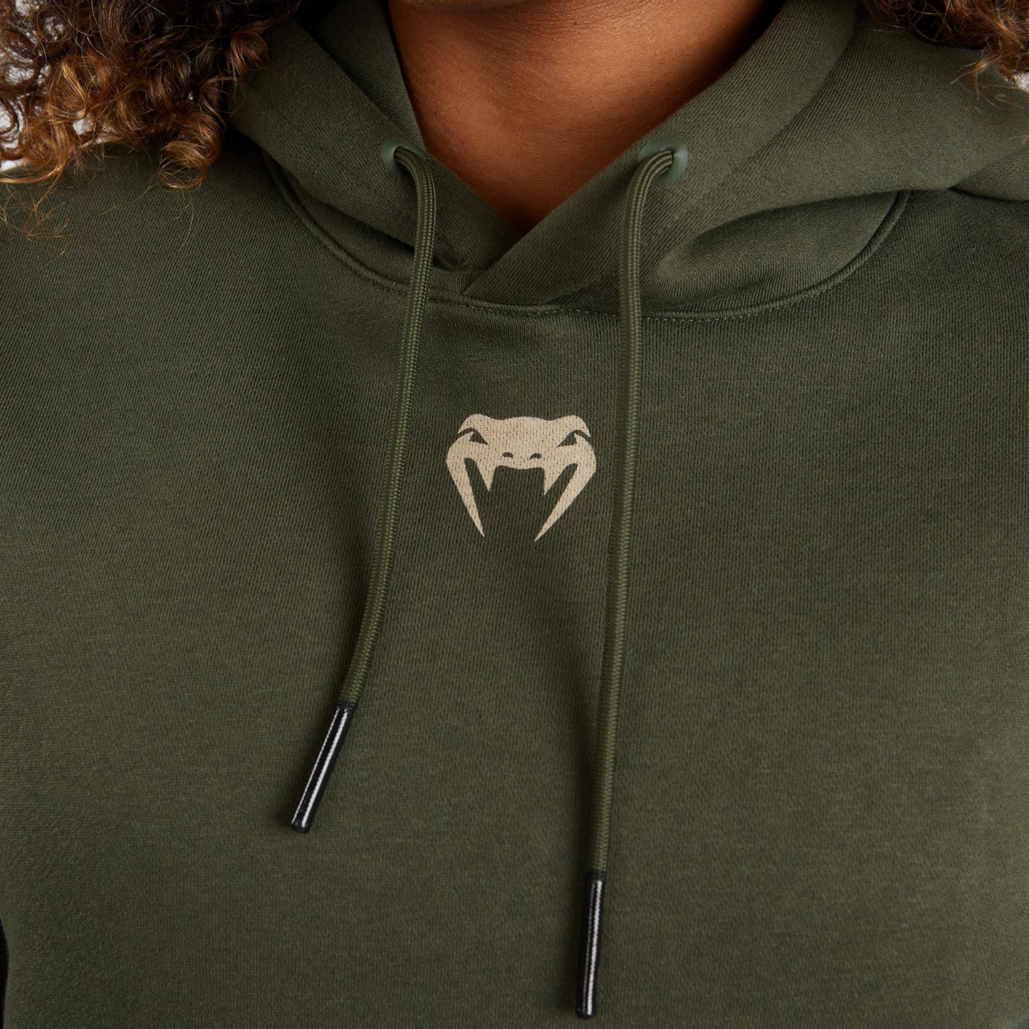 UFC Adrenaline by Venum Fight Week Pullover Hoodie voor Dames - Khaki