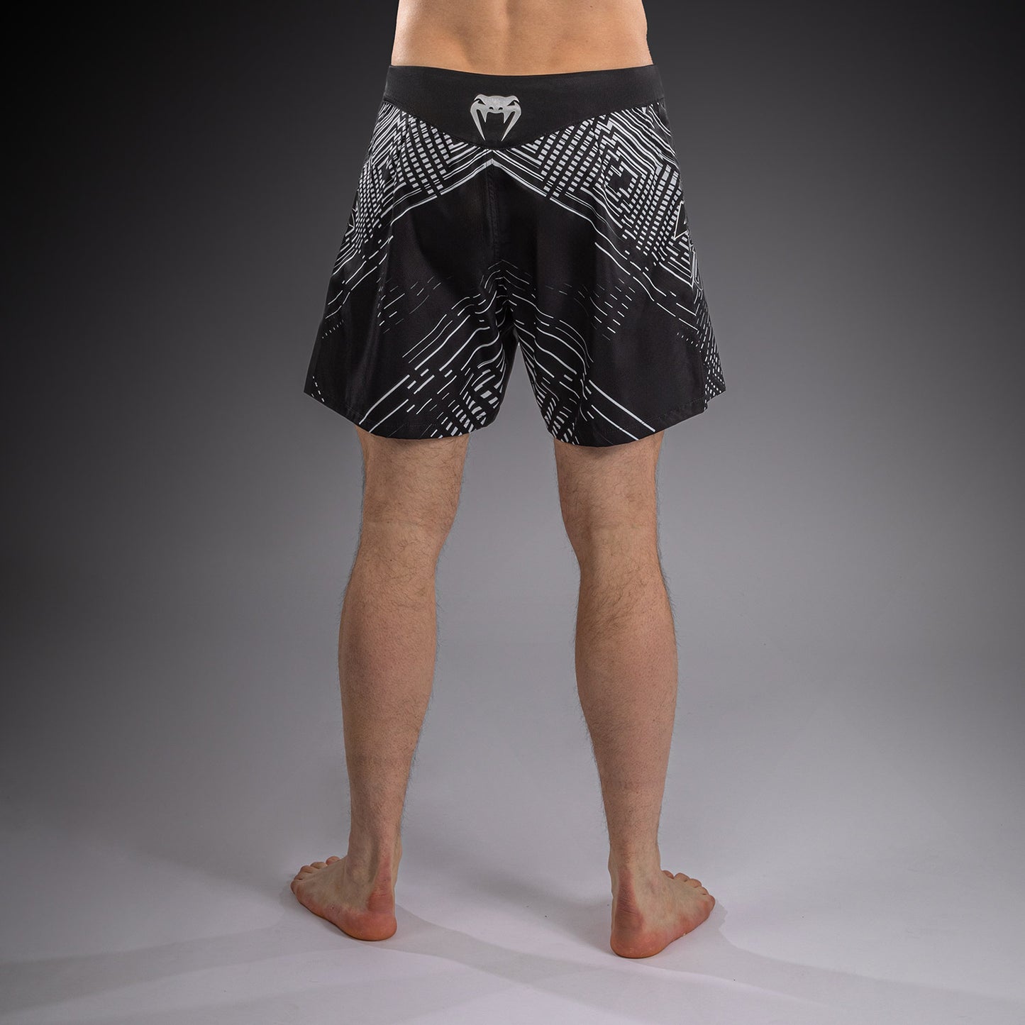 Venum Midnight Fury Fightshorts – Zwart/Grijs/Zilver