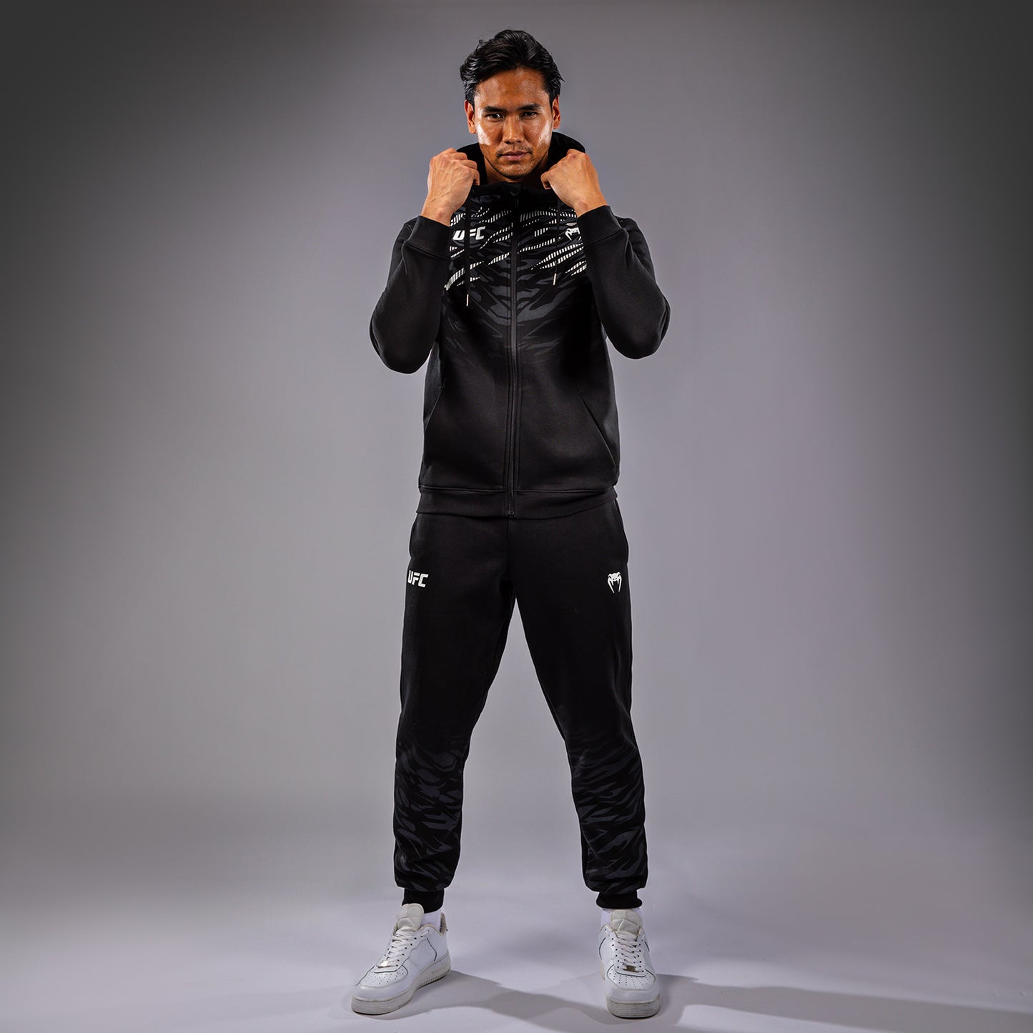 UFC Fusion by Venum Replica Zip-Hoodie voor Heren - Zwart