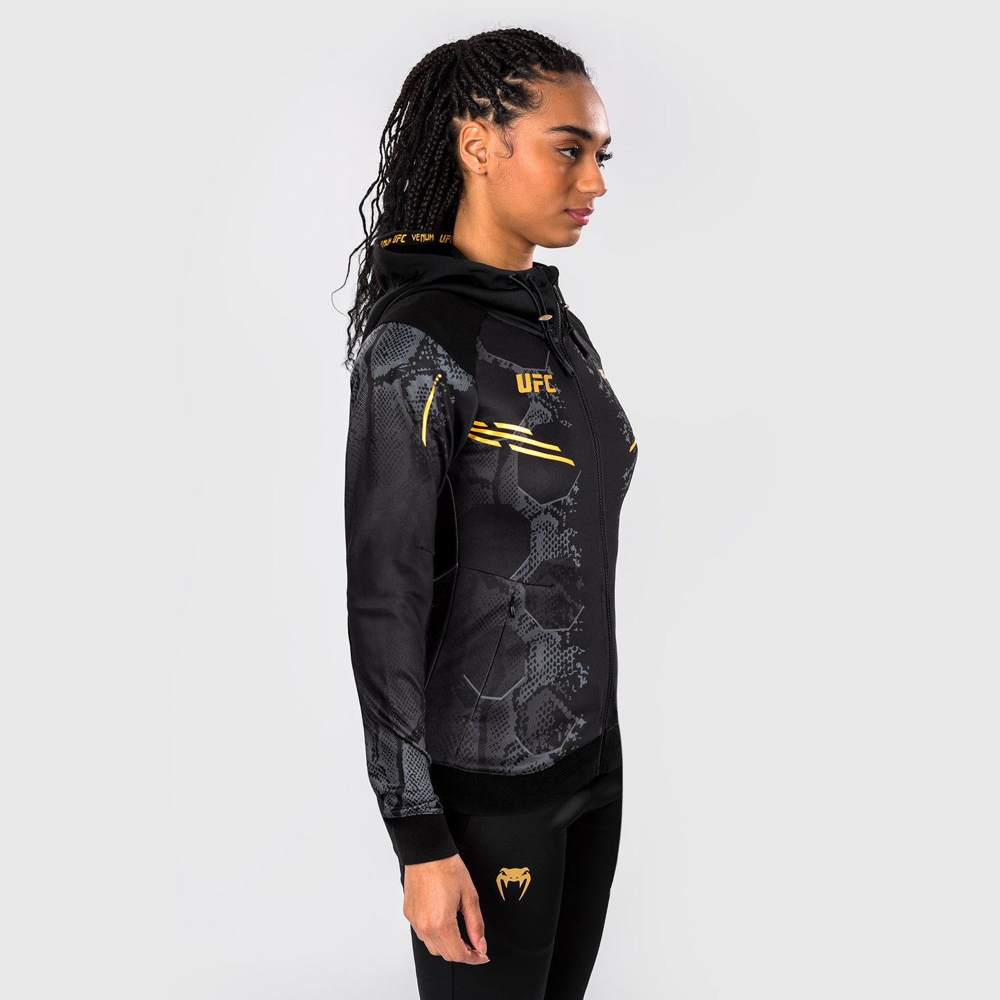 UFC Adrenaline by Venum Authentic Fight Night Walkout Hoodie voor Vrouwen - Kampioen