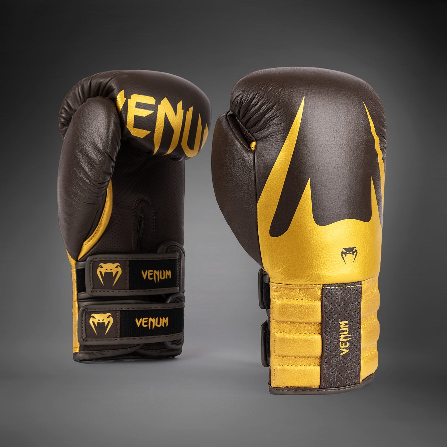 Venum Reverso Bokshandschoenen - Chocolade/Goud
