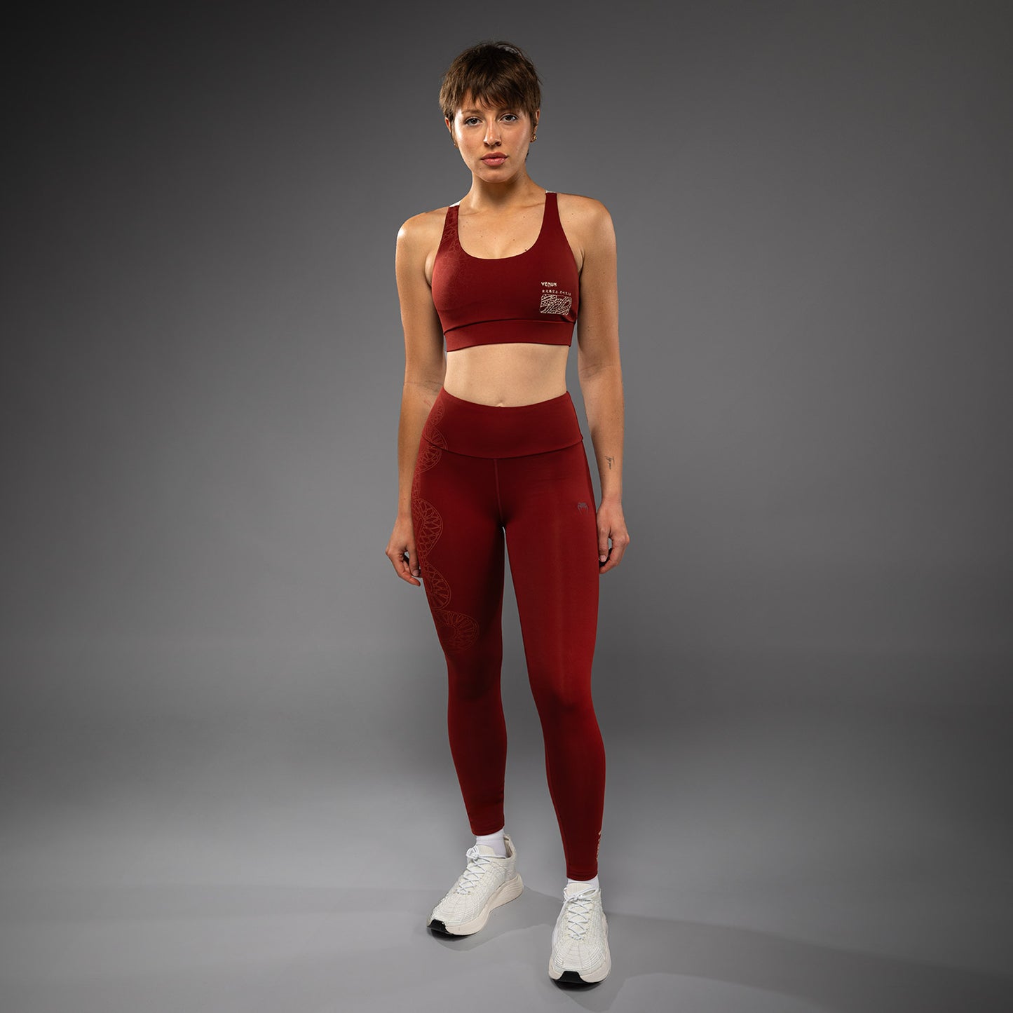 Venum Serpenti Damesleggings – Bordeaux/Ivoor