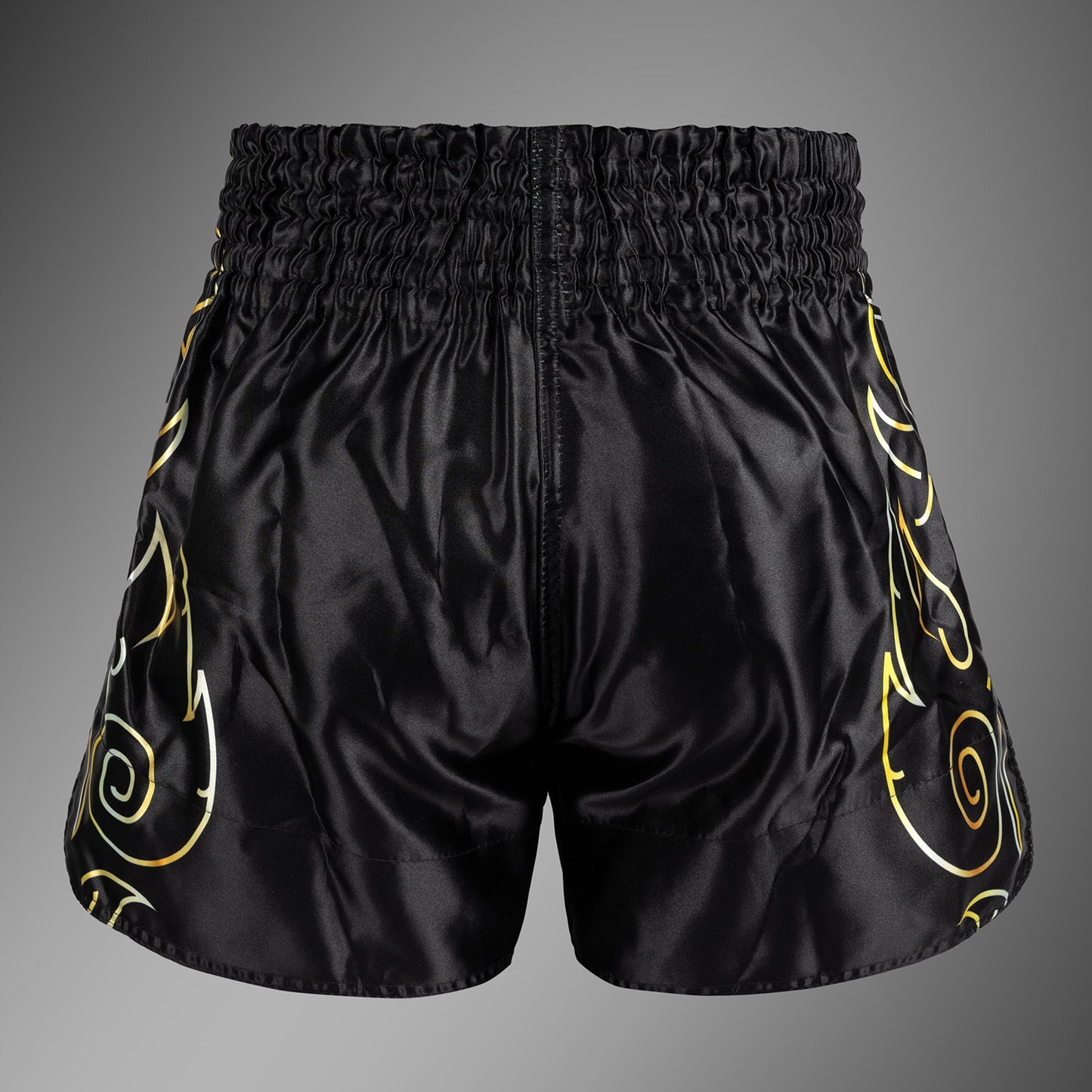 Venum VTC Flames Muay Thai Shorts - Zwart/Goud