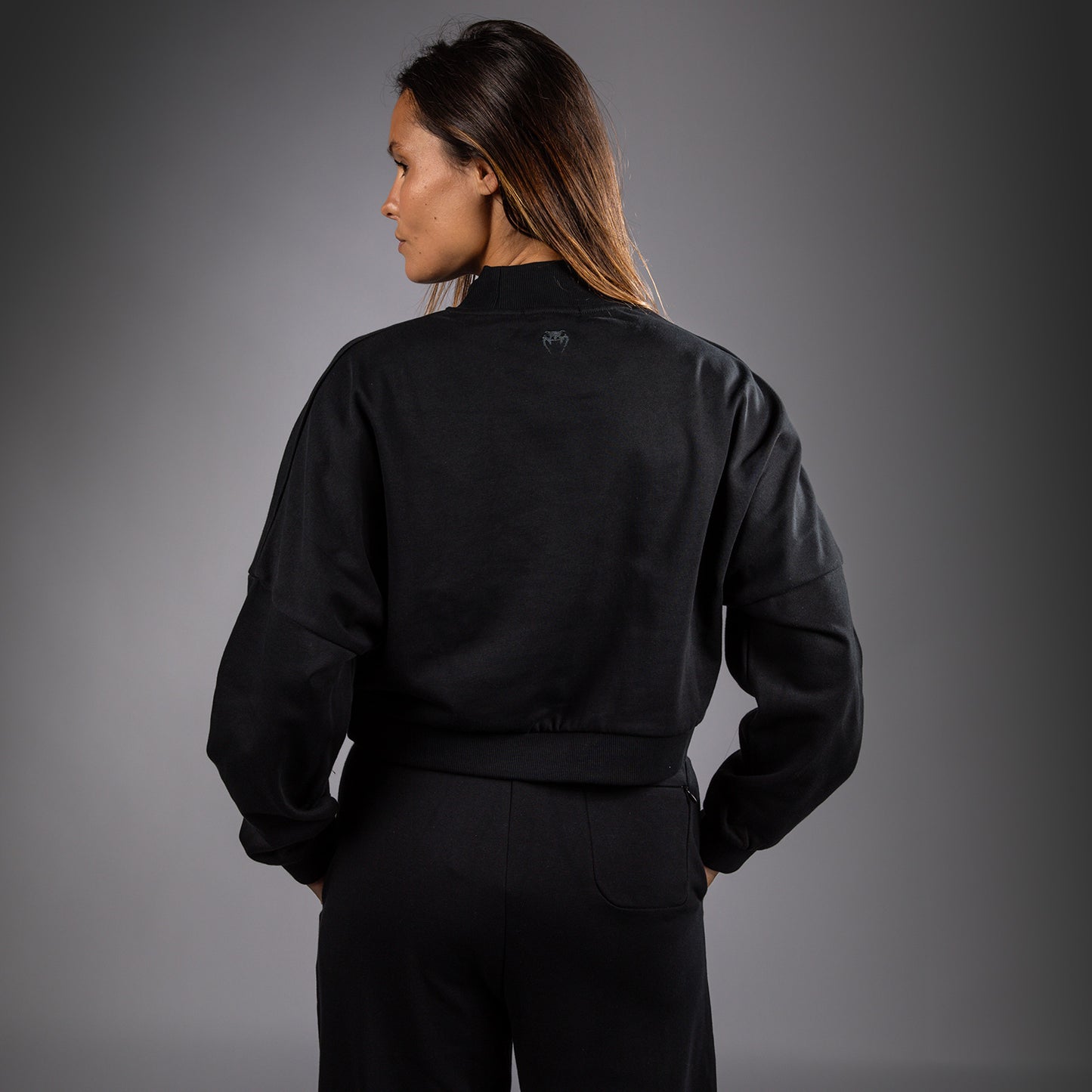 Venum Pulse Dames Cropped Sweatshirt - Zwart/Wit
