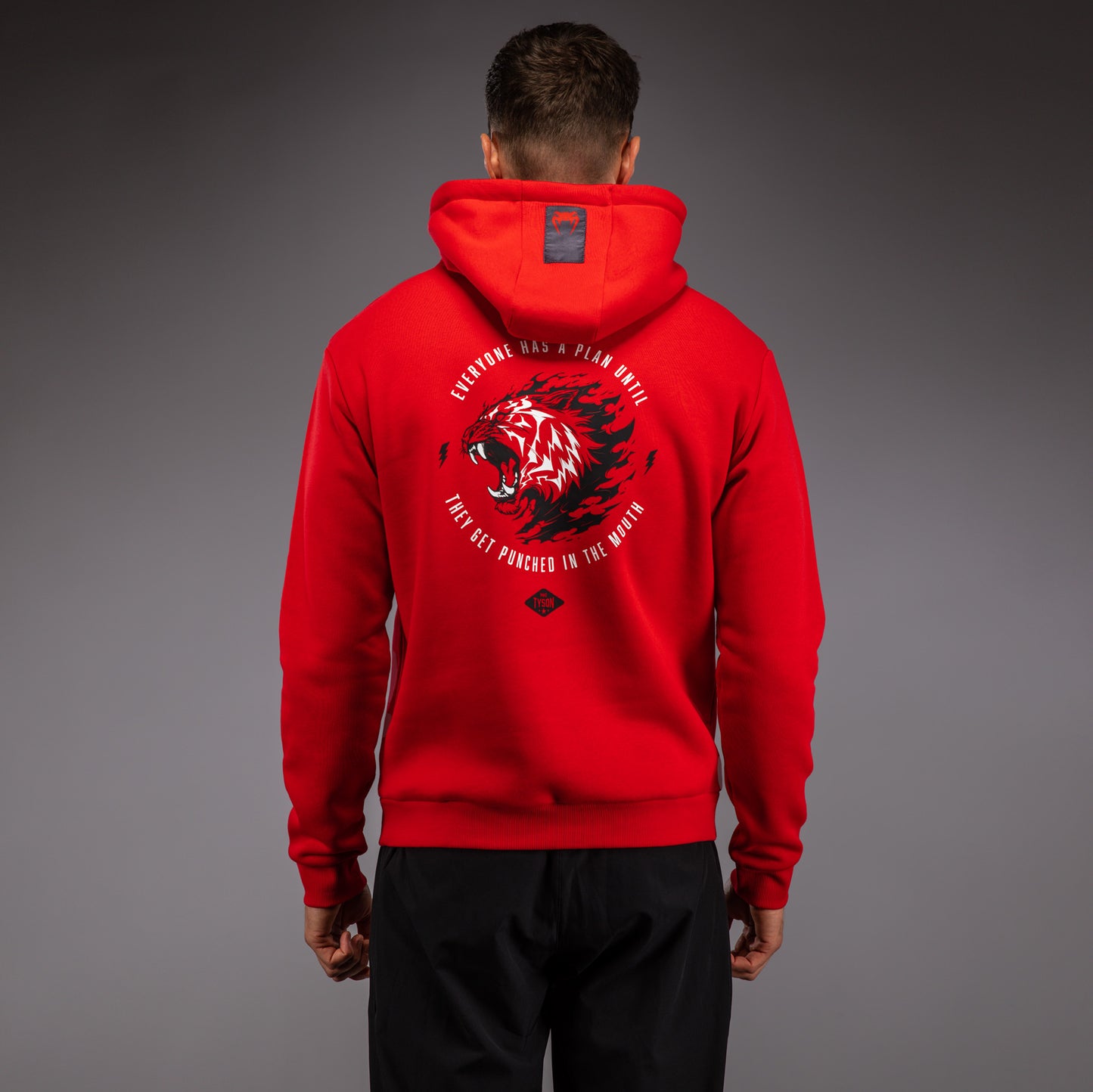 Venum x Mike Tyson Tiger Hoodie - Intens Rood/Diep Zwart