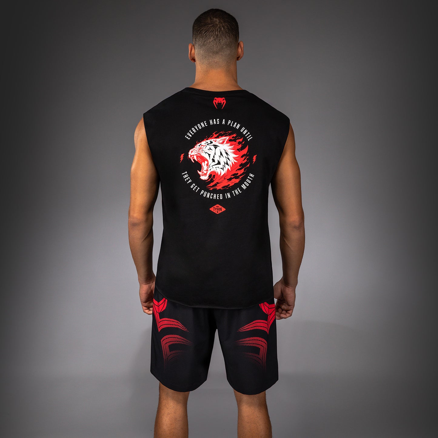 Venum x Mike Tyson Tiger Mouwloos T-shirt - Diep Zwart