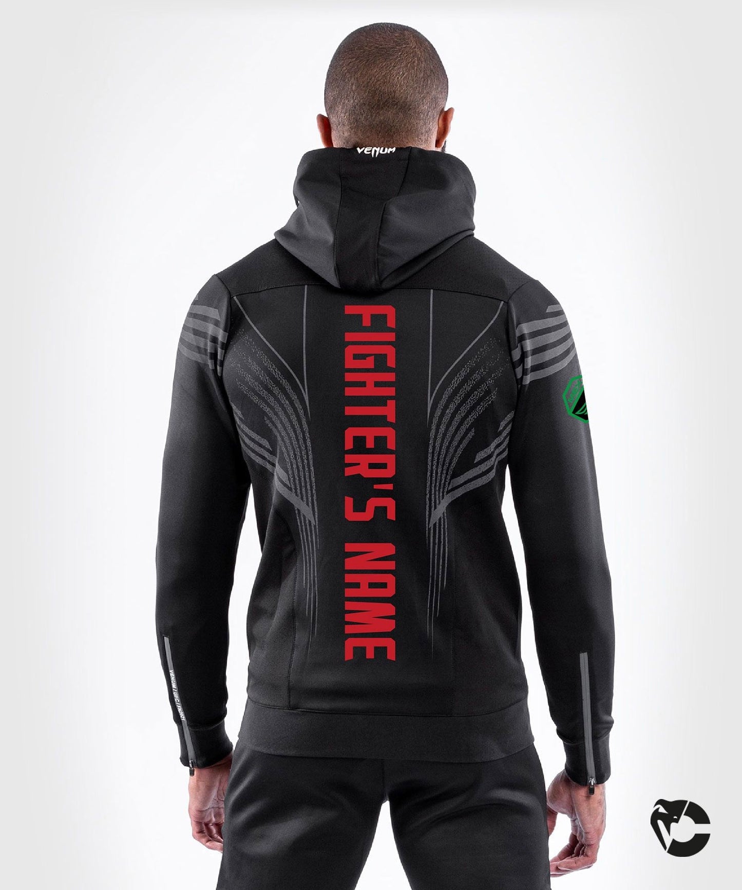 UFC Venum Fighters Authentic Fight Night Walkout Hoodie voor heren - Zwart