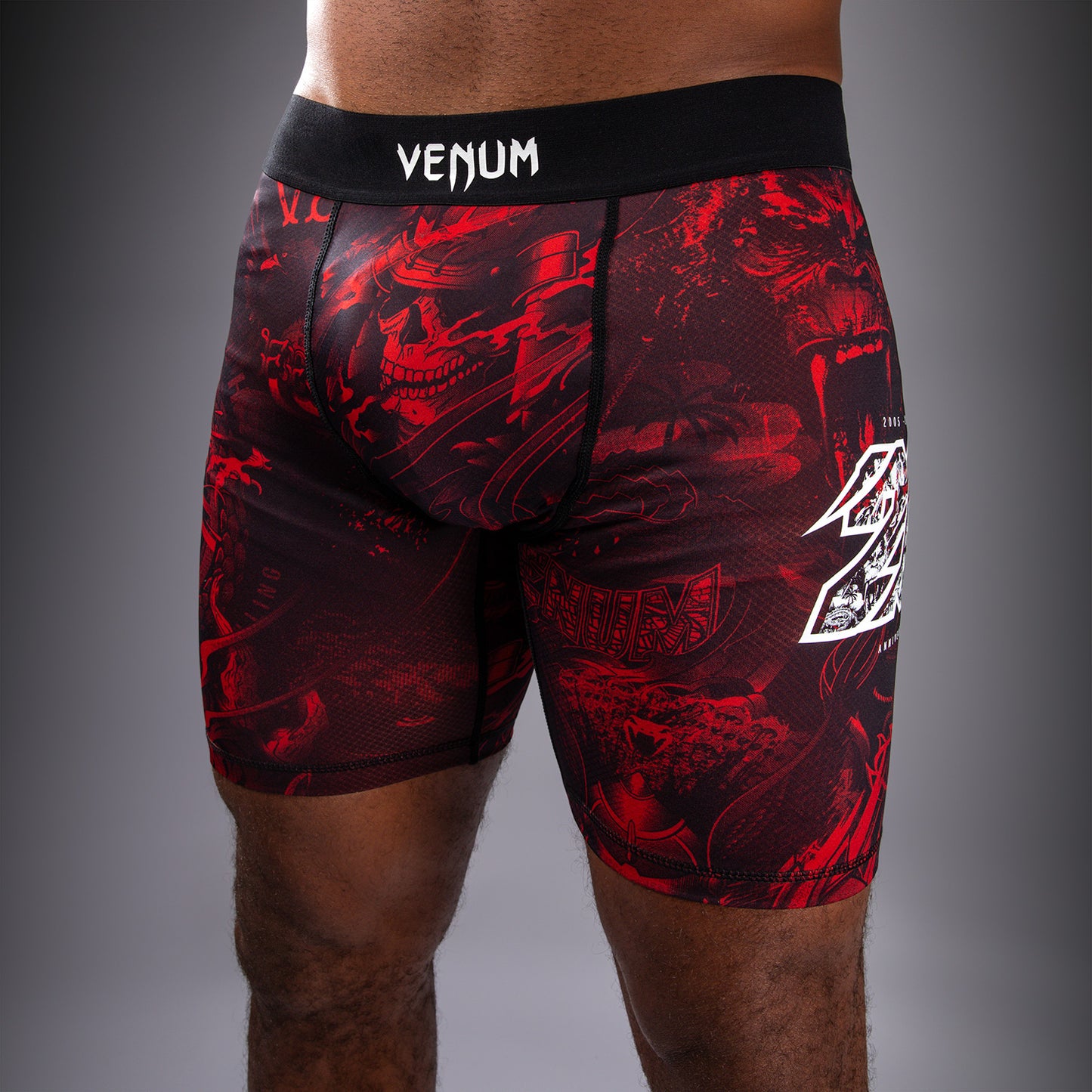 Venum 20th Anniversary Compressieshort - Zwart/Rood